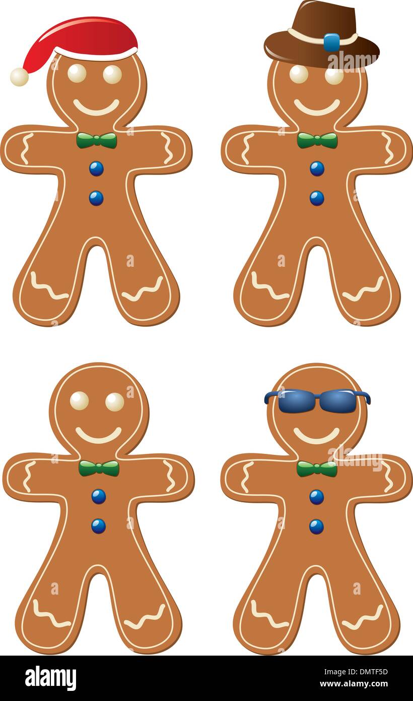 vector gingerbread cookies Stock Vector Image & Art Alamy