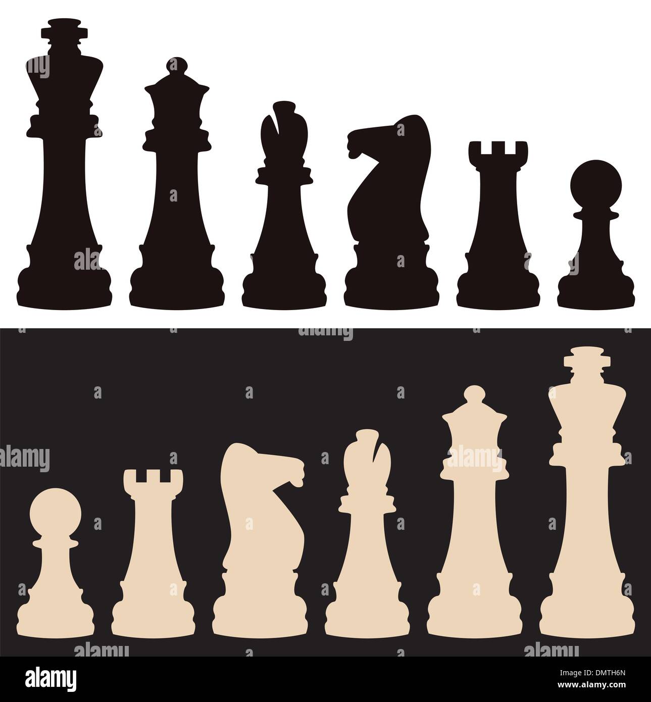 Chess Pieces Set Figure Names Stock Illustration 589663376