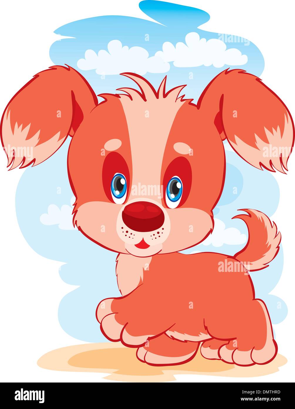 The lovely puppy Stock Vector Image & Art - Alamy