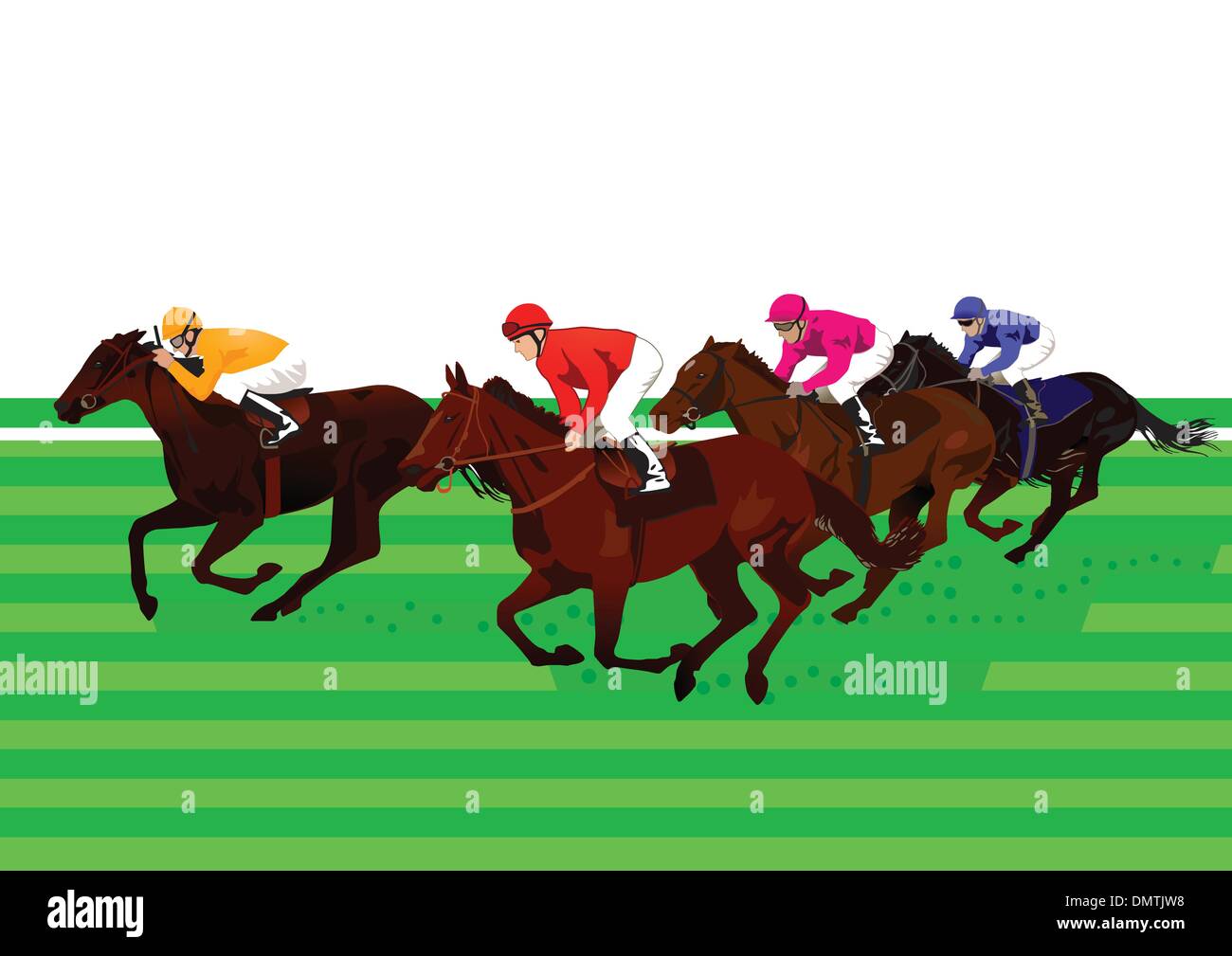 Horse racing and Derby Stock Vector