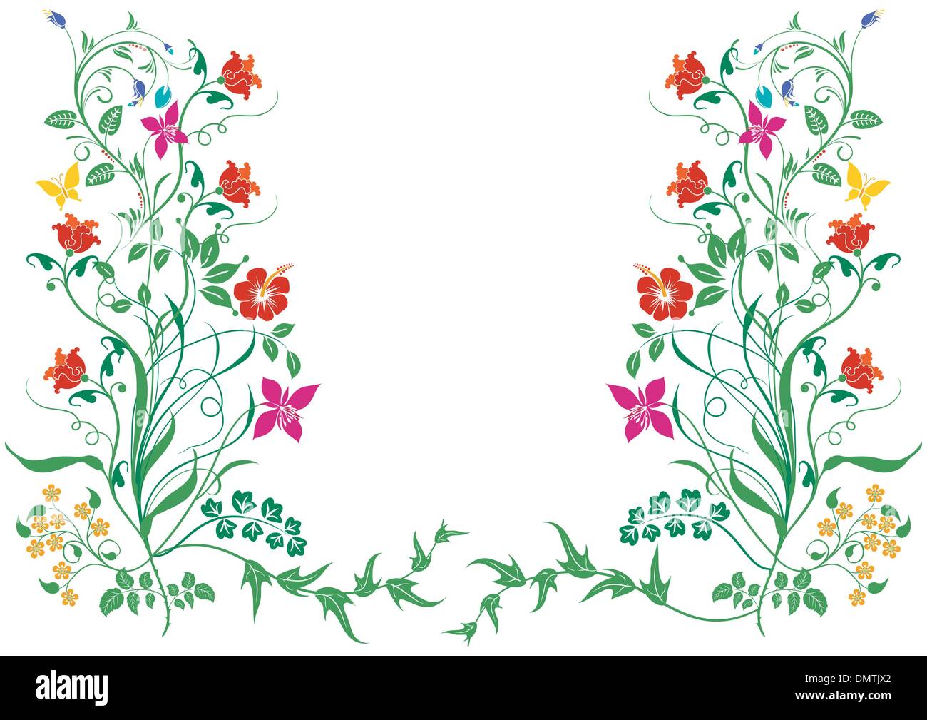 Flowers and Plants Stock Vector