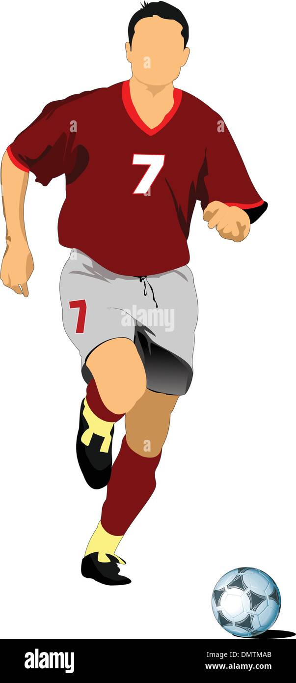 Soccer player Stock Vector Images - Alamy
