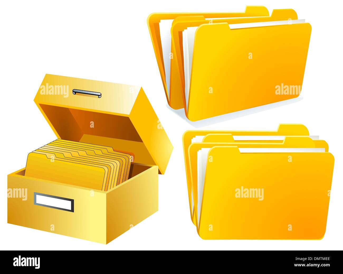 Index Card Folder Stock Vector Image & Art Alamy