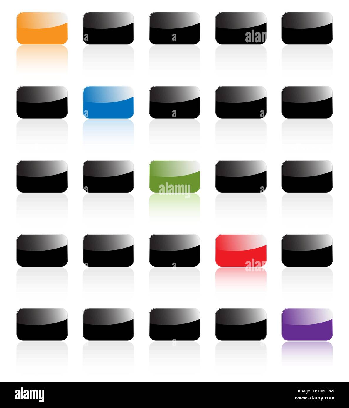 Vector easy to edit web navigation templates set. Perfect for ic Stock Vector