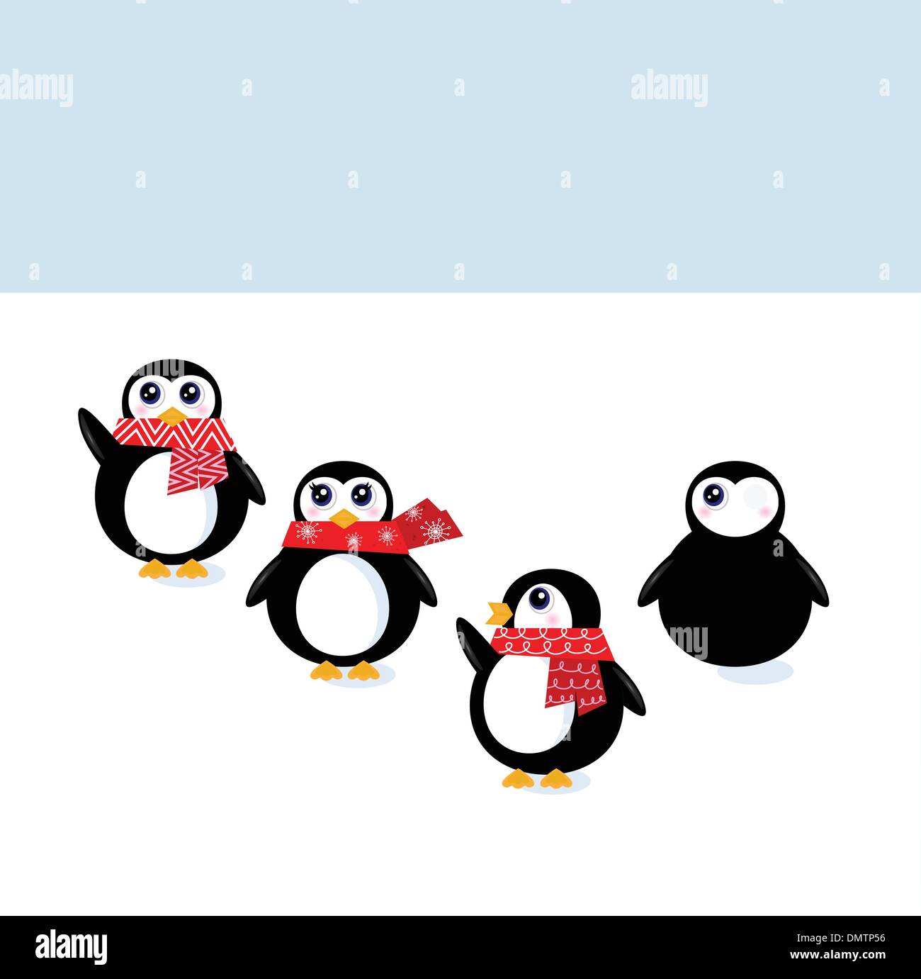 Singing christmas kids tags isolated on white Stock Image