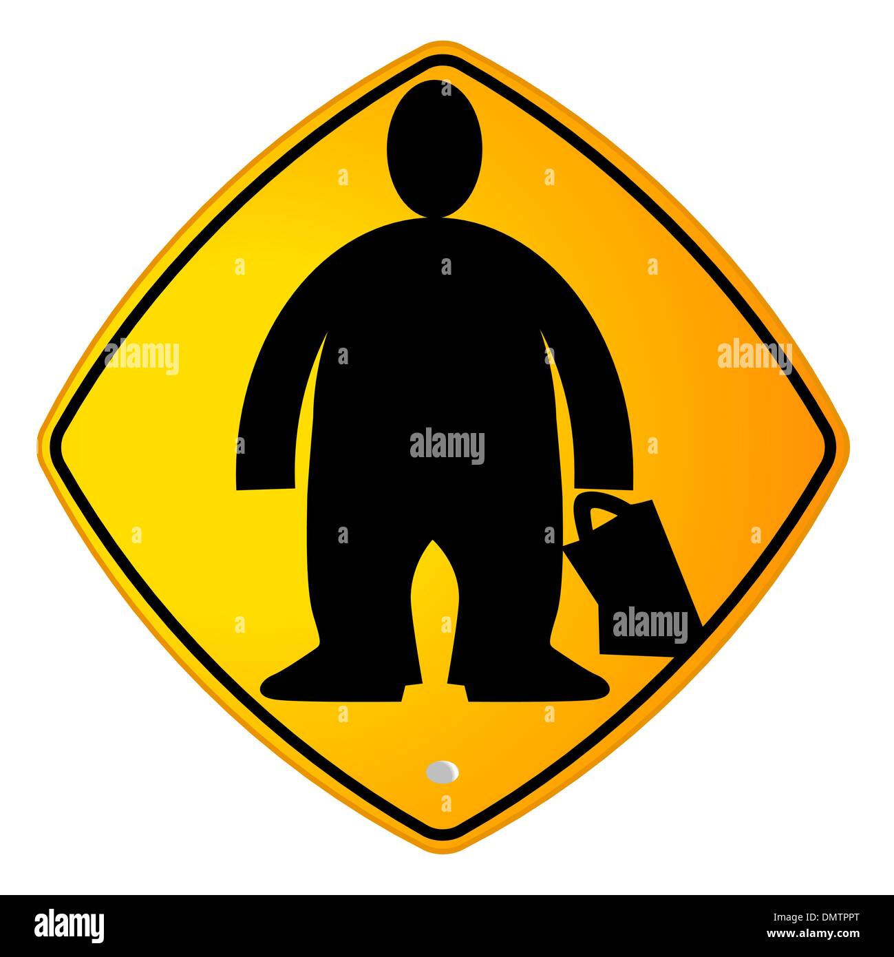 overweight sign Stock Vector