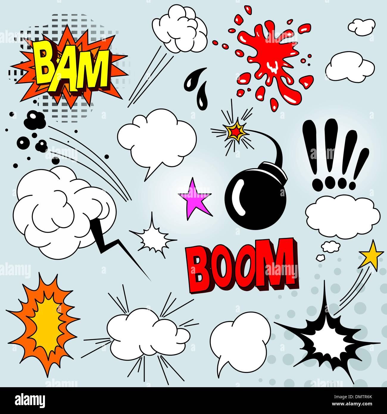 Comic elements Stock Vector Image & Art Alamy