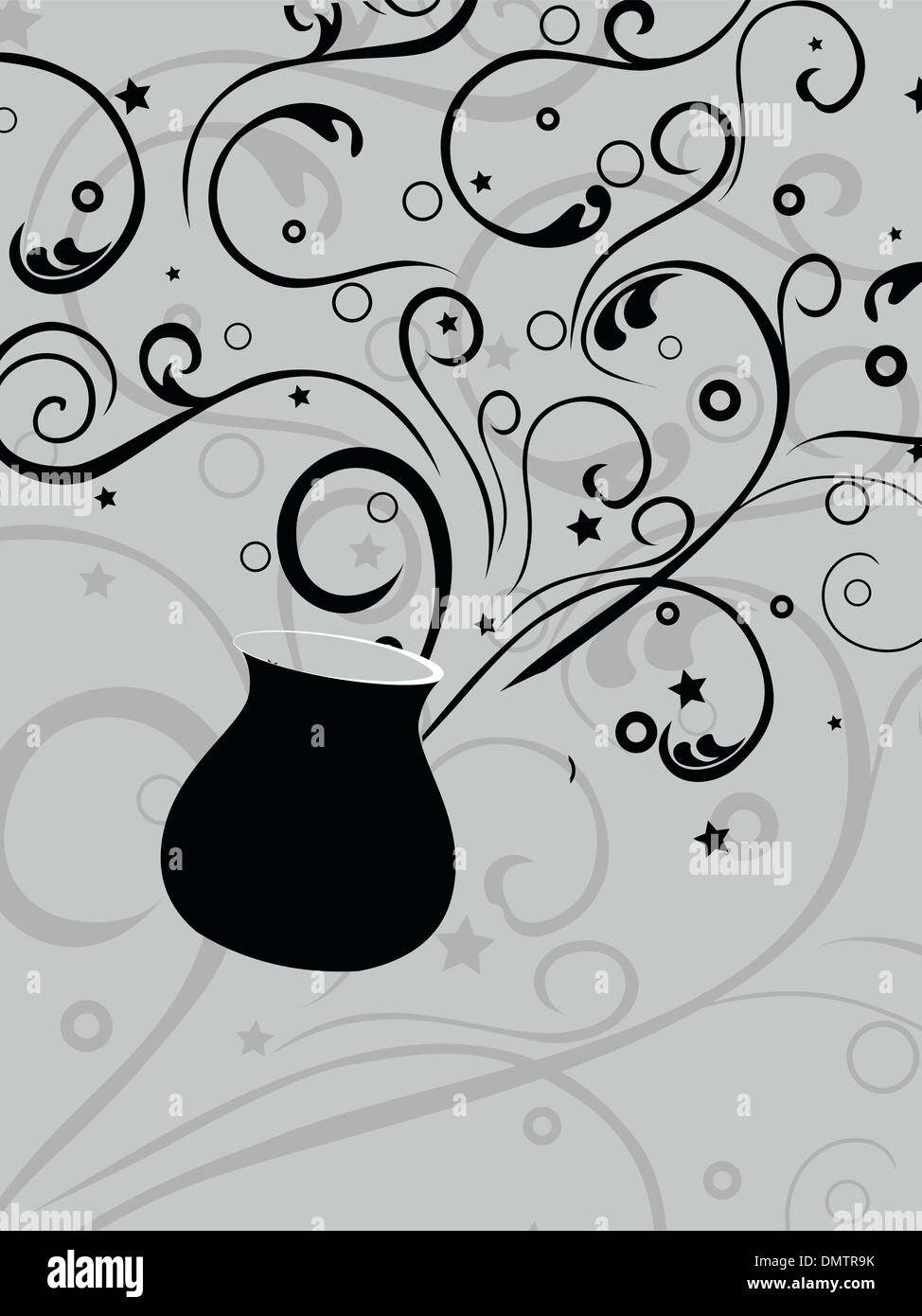 elegant background with artistic champagne glass Stock Vector Image