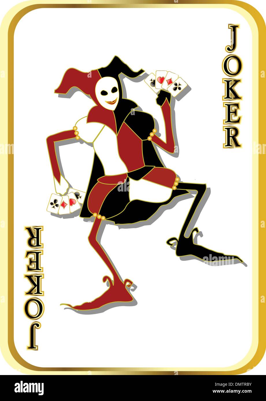 Joker card vector hi-res stock photography and images - Alamy