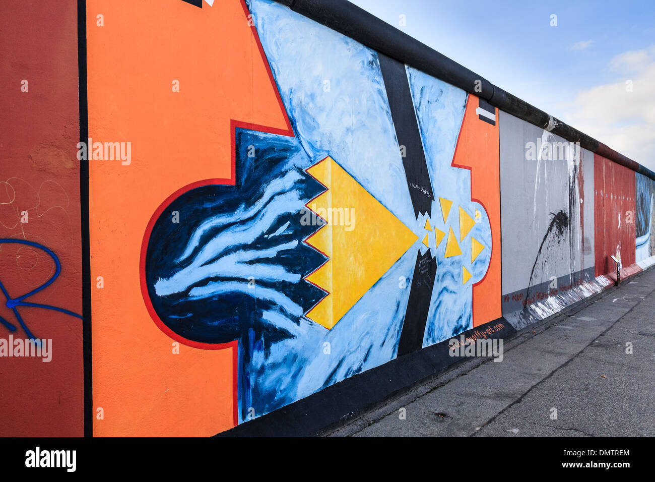 East Side Gallery section of the Berlin Wall Stock Photo Alamy