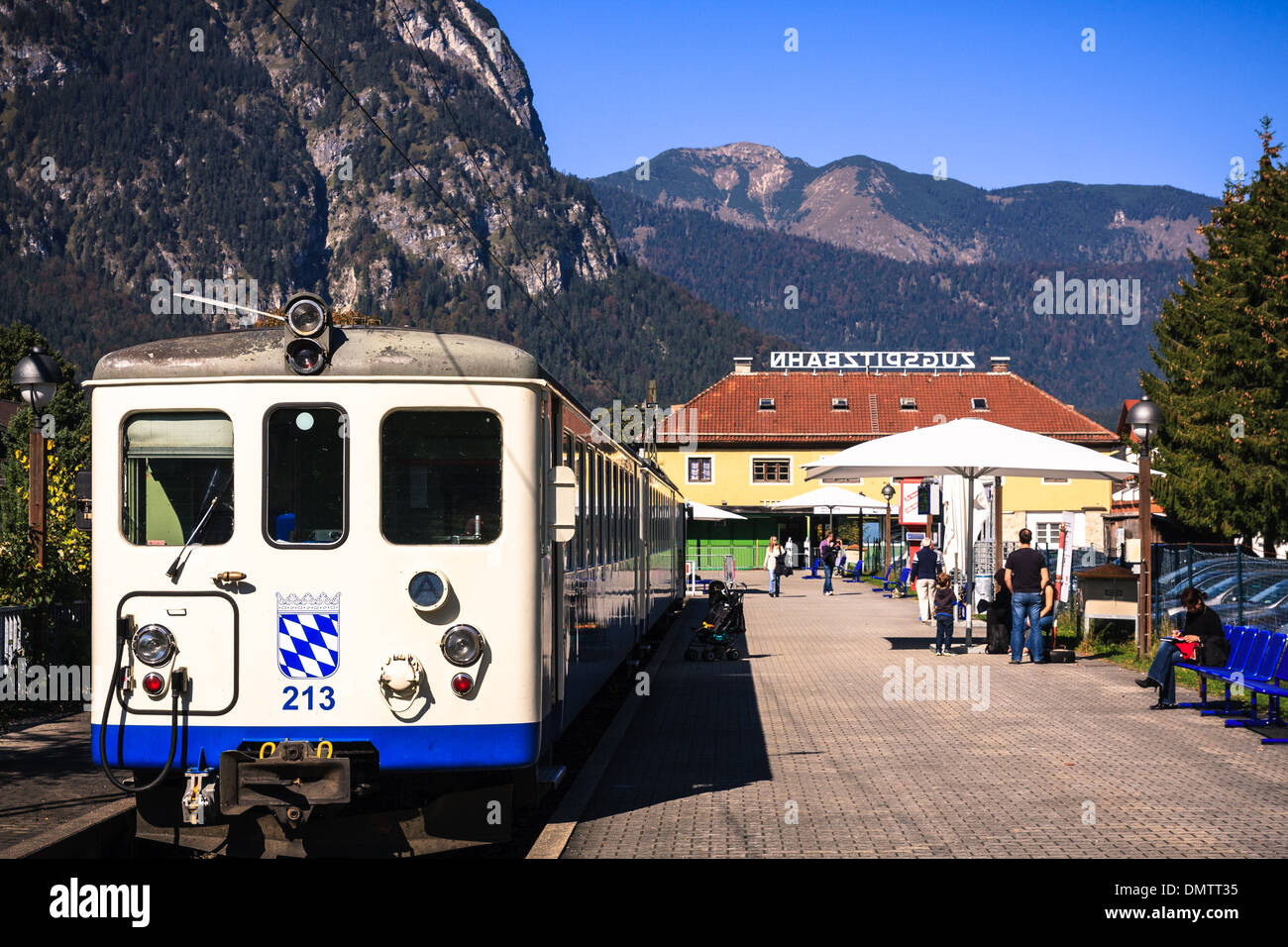 Zugspitze station railway, Garmisch Partenkirschen, Germany Stock Photo