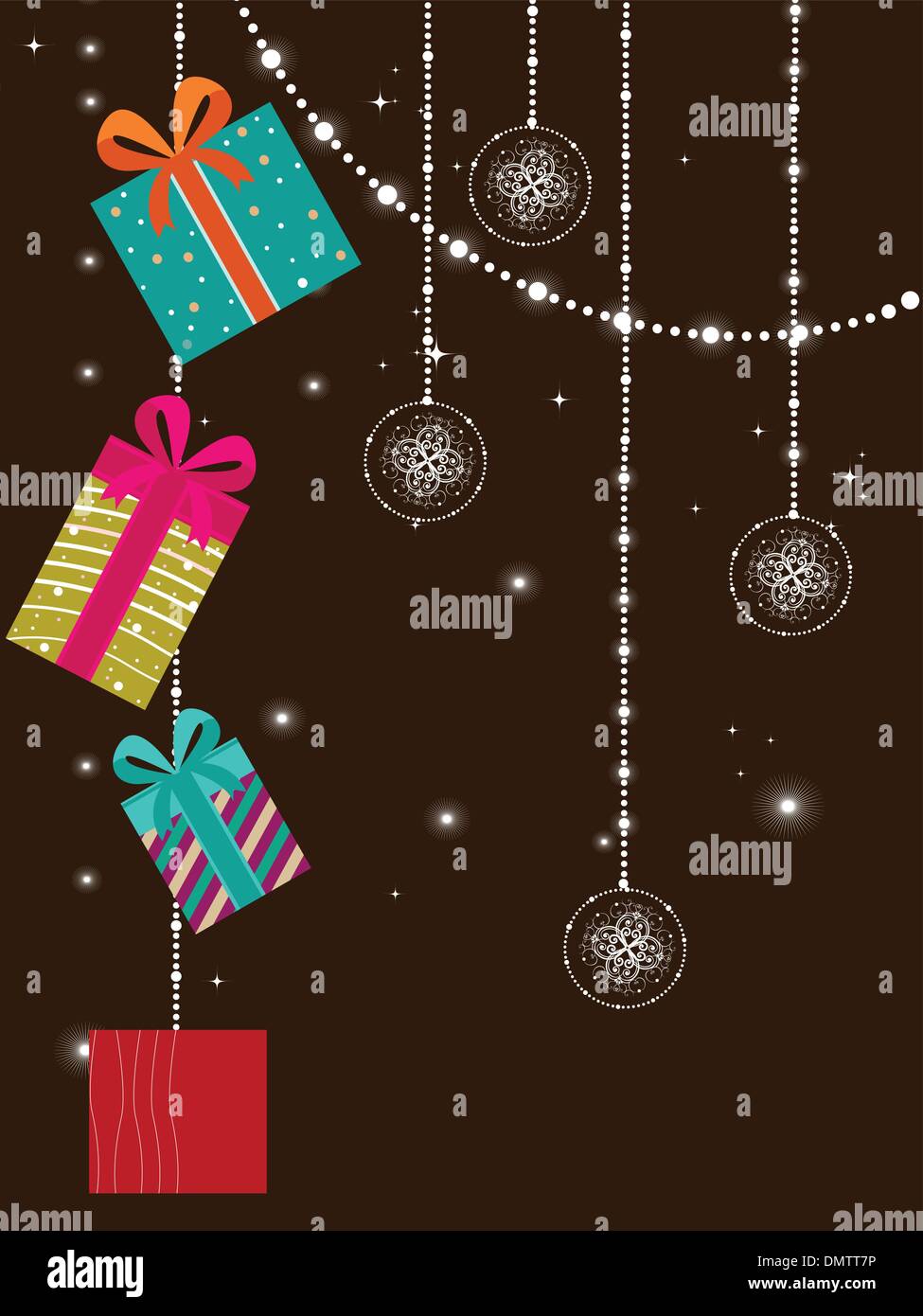 creative artwork design greeting card for new year Stock Vector