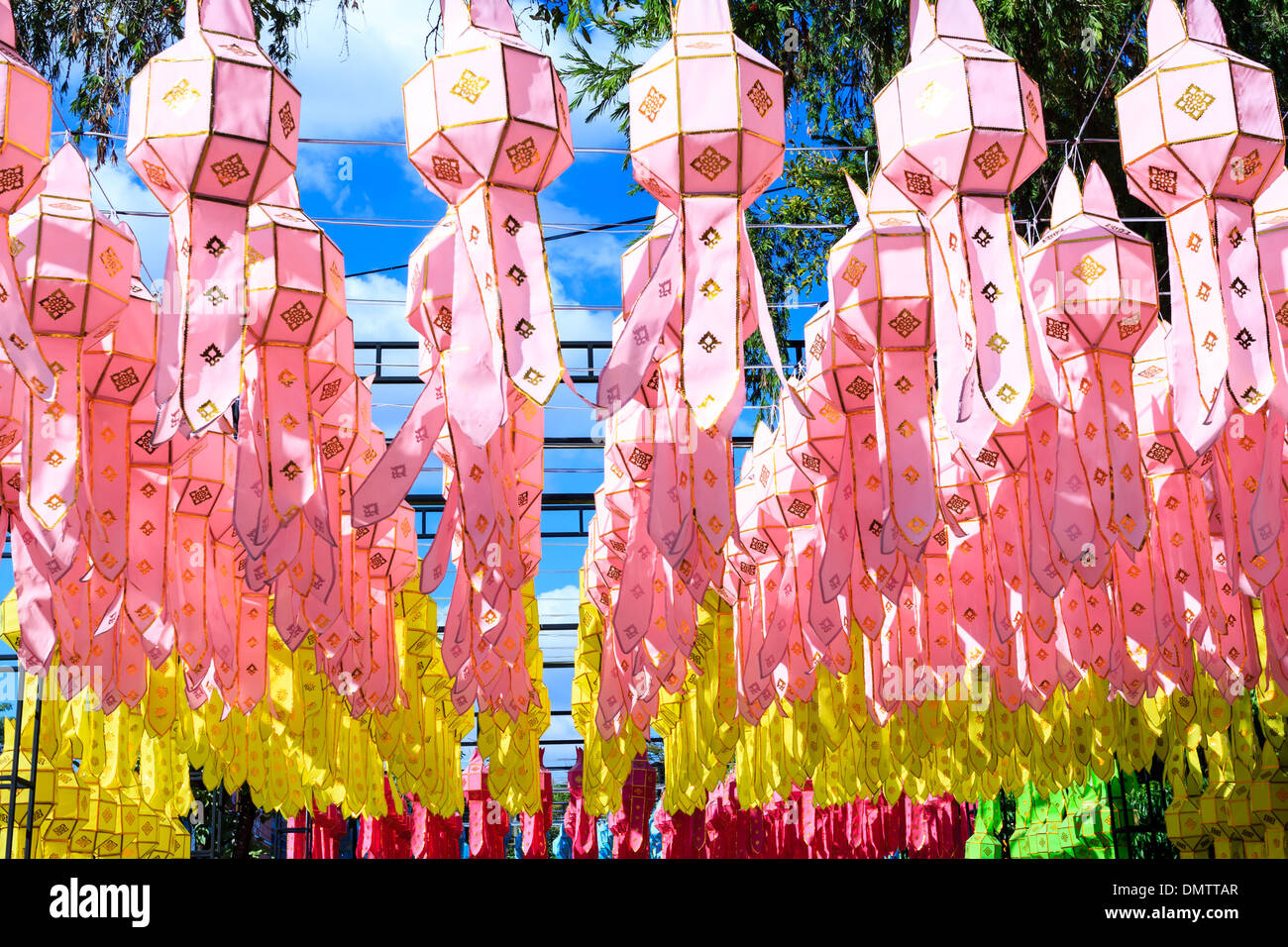 Asia lantern at Festival Chiang Mai, Thailand Stock Photo