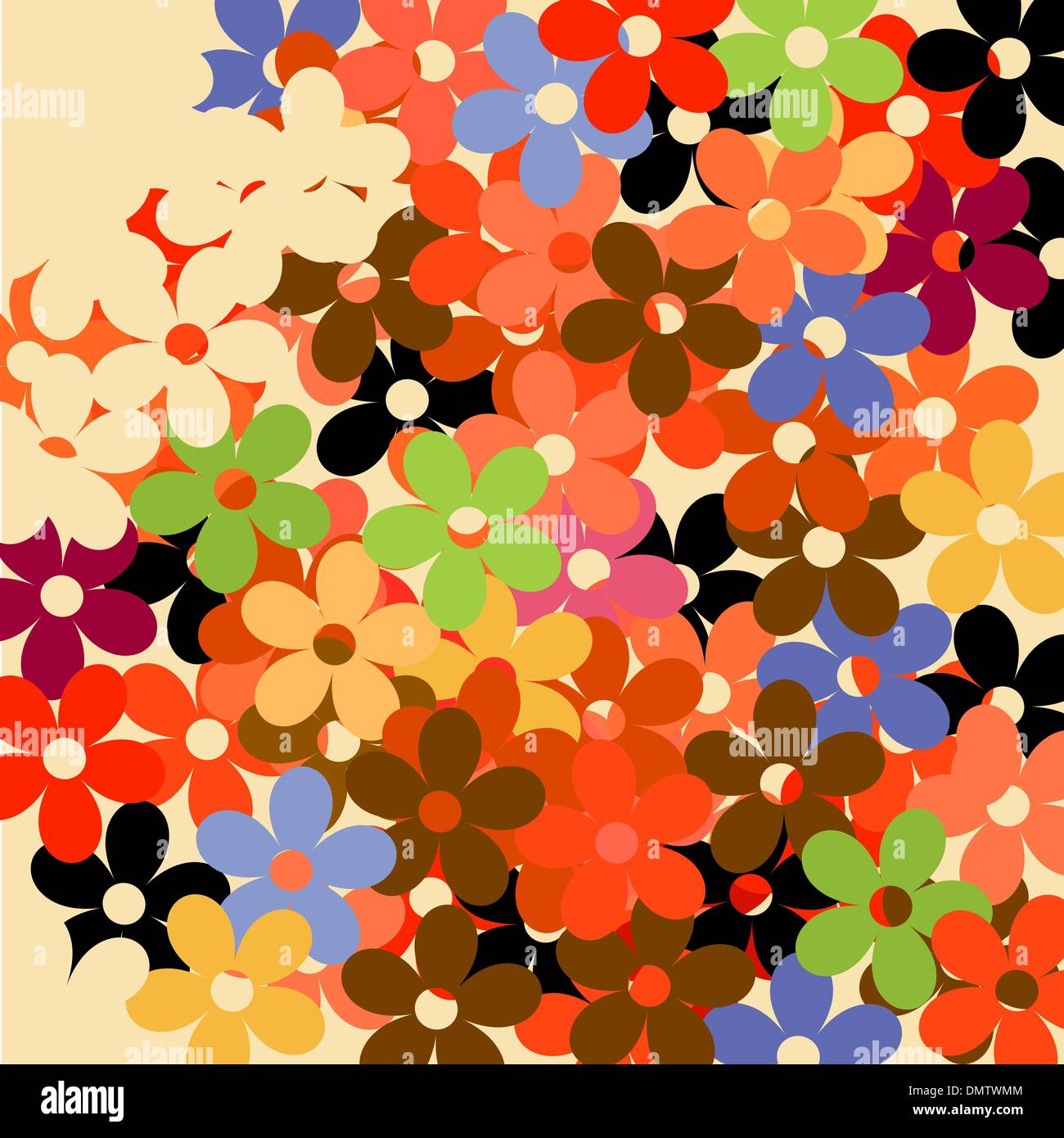 Decorative floral pattern Stock Vector