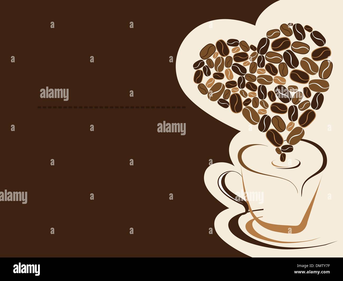 Coffee for your loved one. Vector illustration. Stock Vector