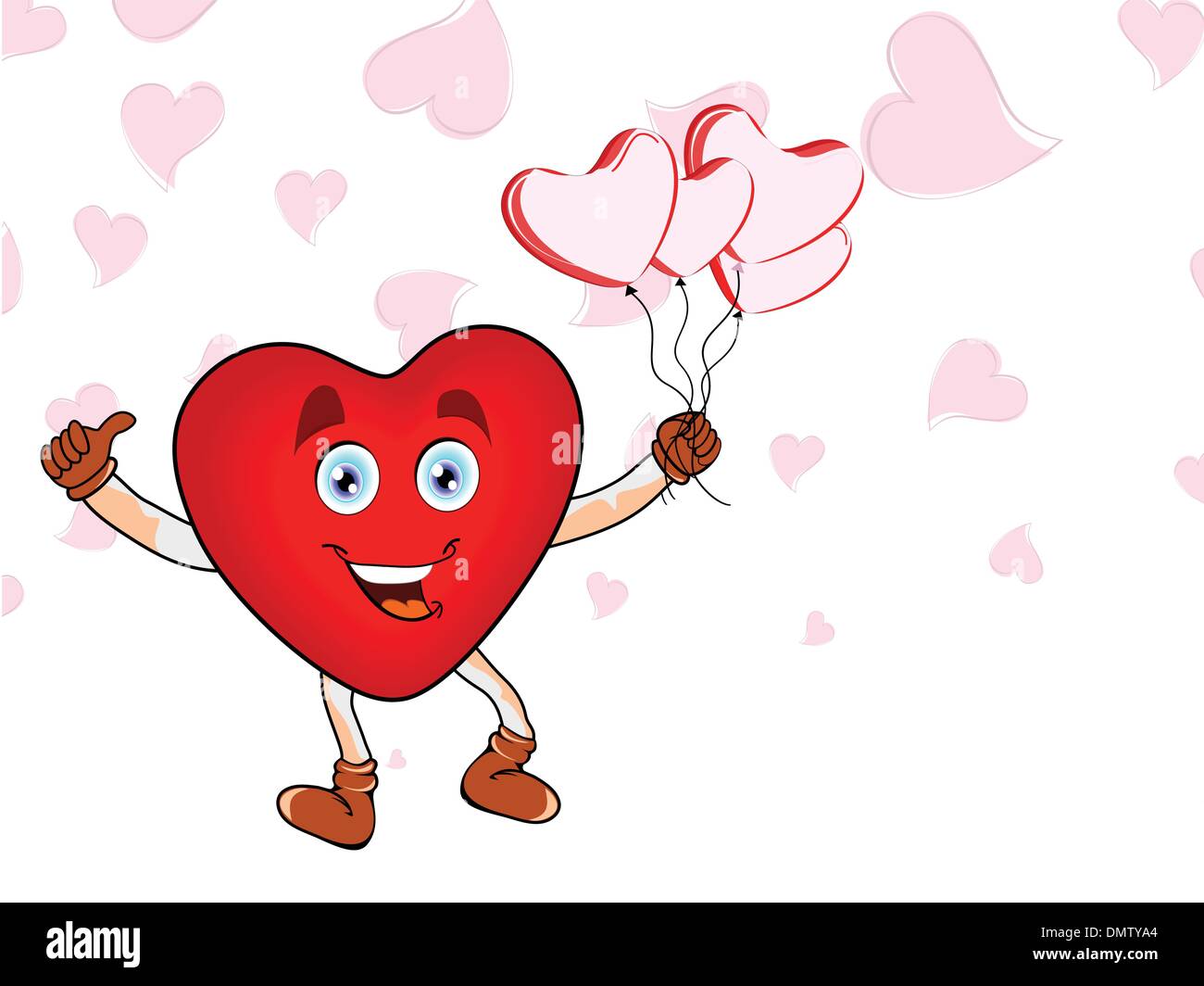 Vector heart shape balloons hi-res stock photography and images - Alamy