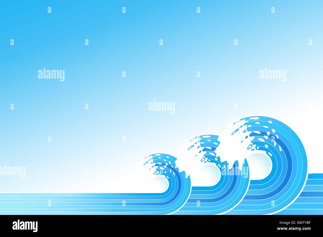 Retro lined art waves Stock Vector Image & Art - Alamy