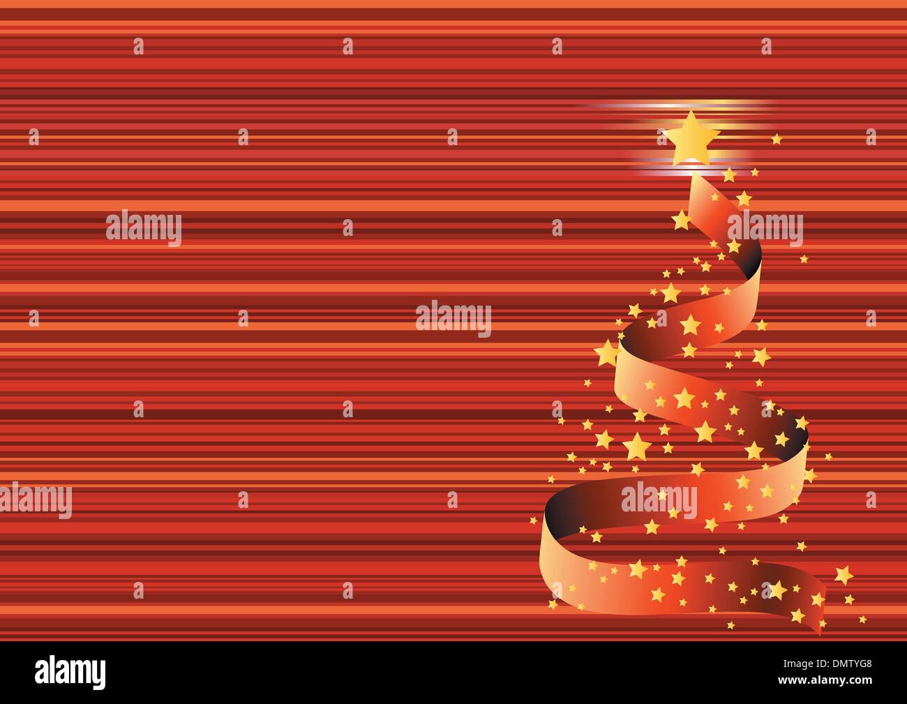 Christmas background, tree - vector illustration Stock Vector Image ...