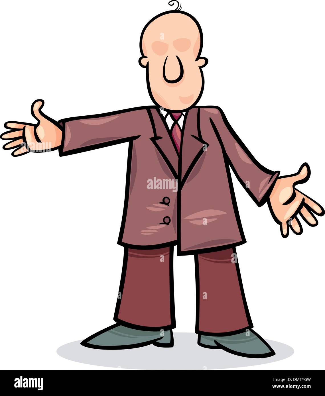 cartoon man in suit Stock Vector Image & Art Alamy
