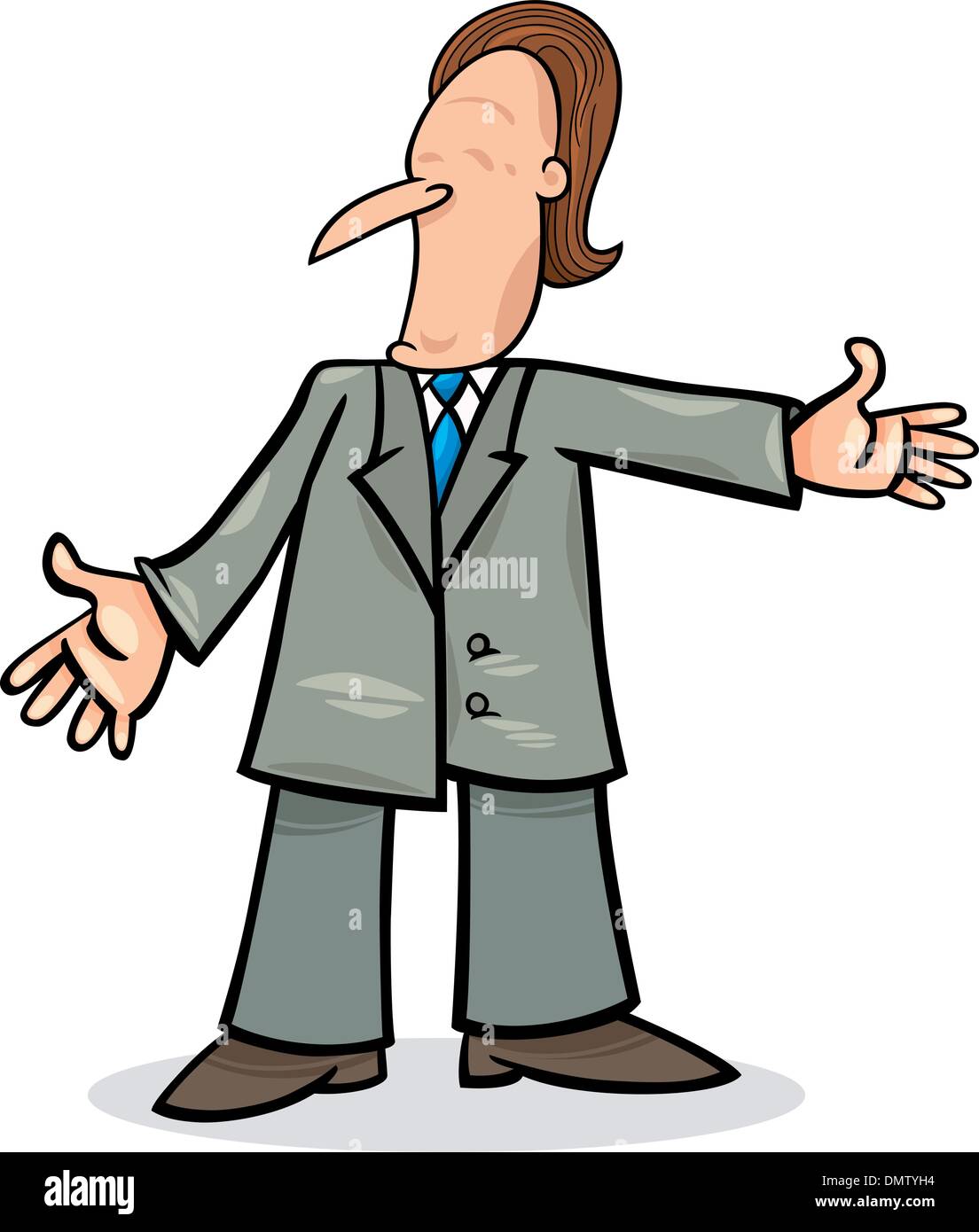 cartoon man in suit Stock Vector Image & Art Alamy