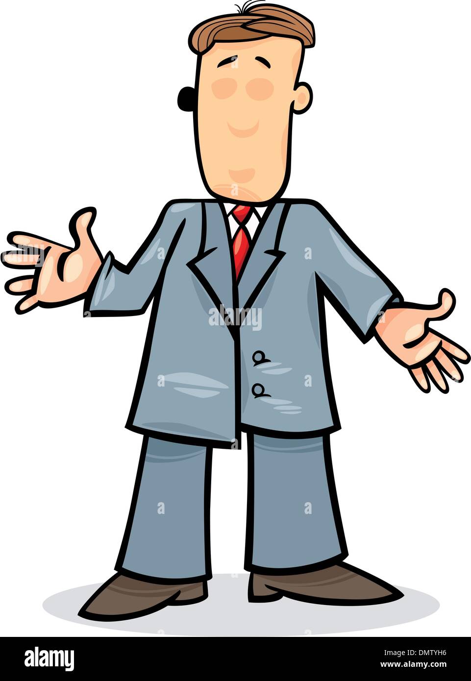 cartoon man in suit Stock Vector Image & Art - Alamy