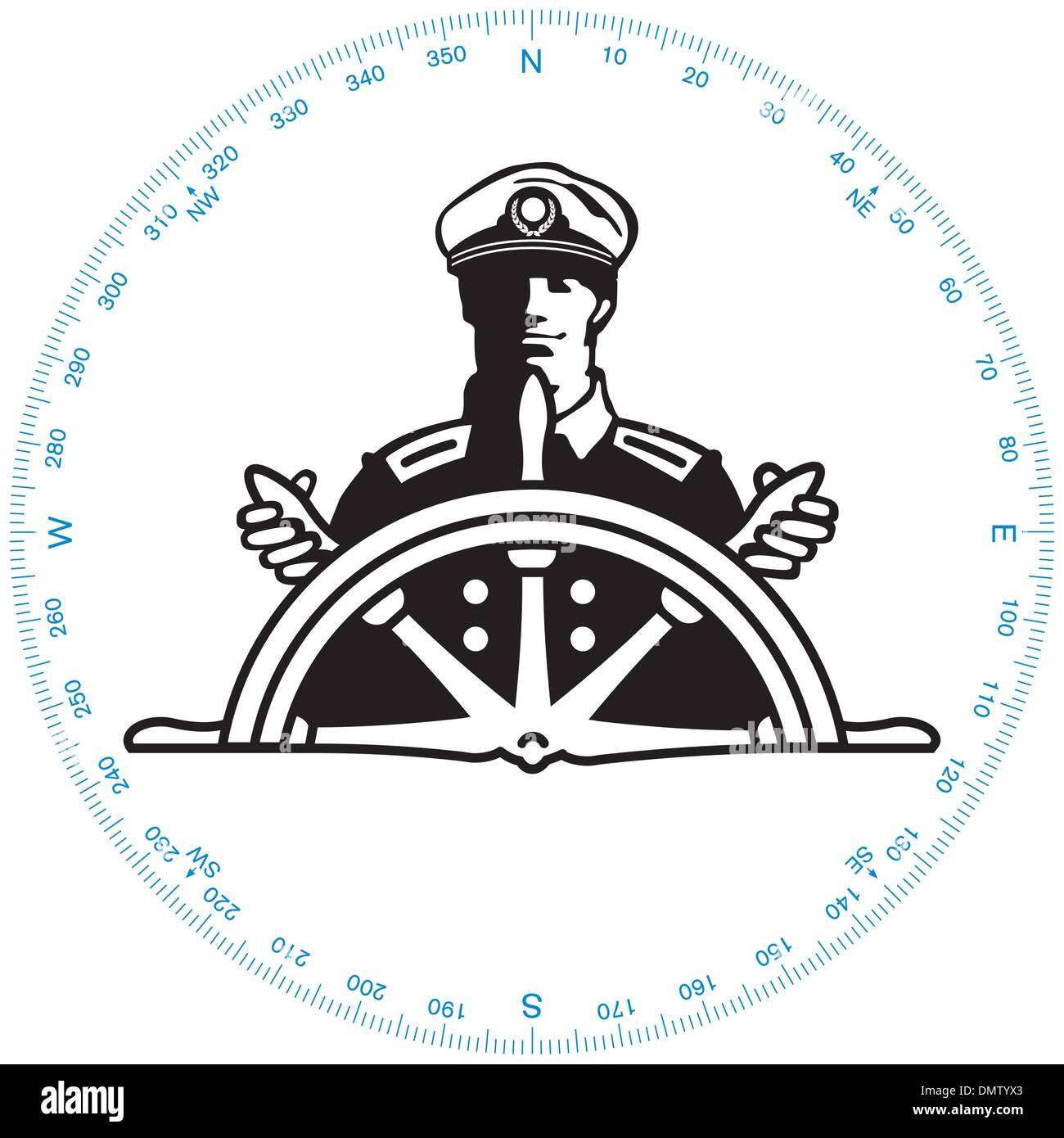 Captain vector vectors hi-res stock photography and images - Alamy