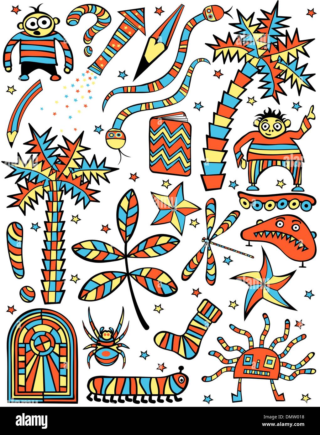 Cartoon elements Stock Vector