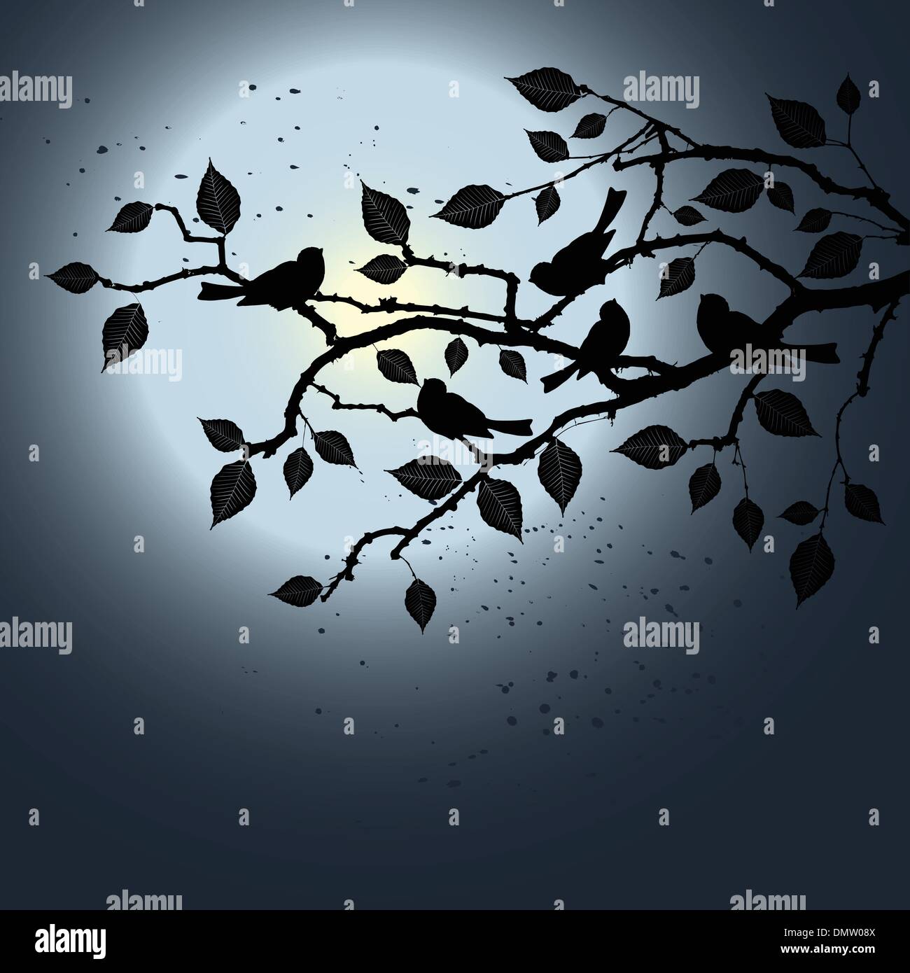 Floral Background, birds Stock Vector Image & Art - Alamy