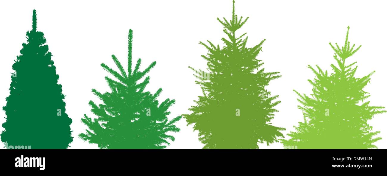 Christmas tree set, elements for design Stock Vector Image & Art - Alamy