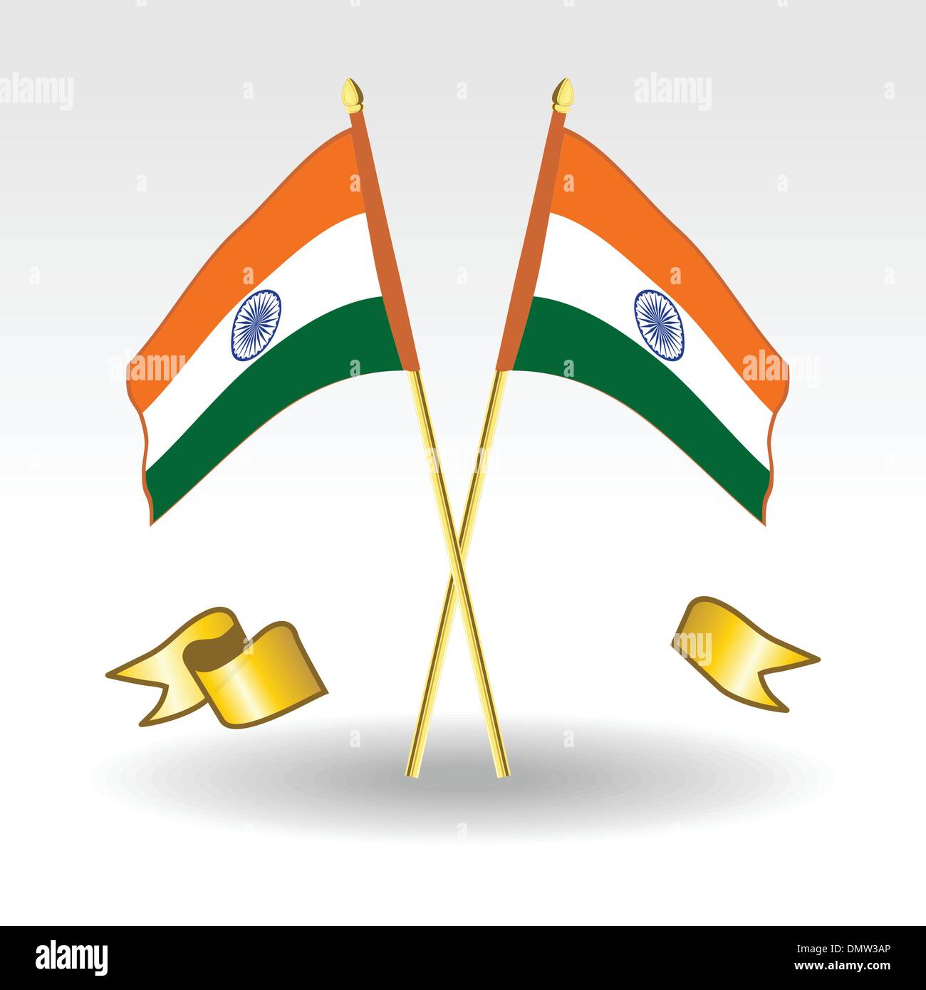 Vector illustration of two Indians Flag on isolted bakground Stock ...