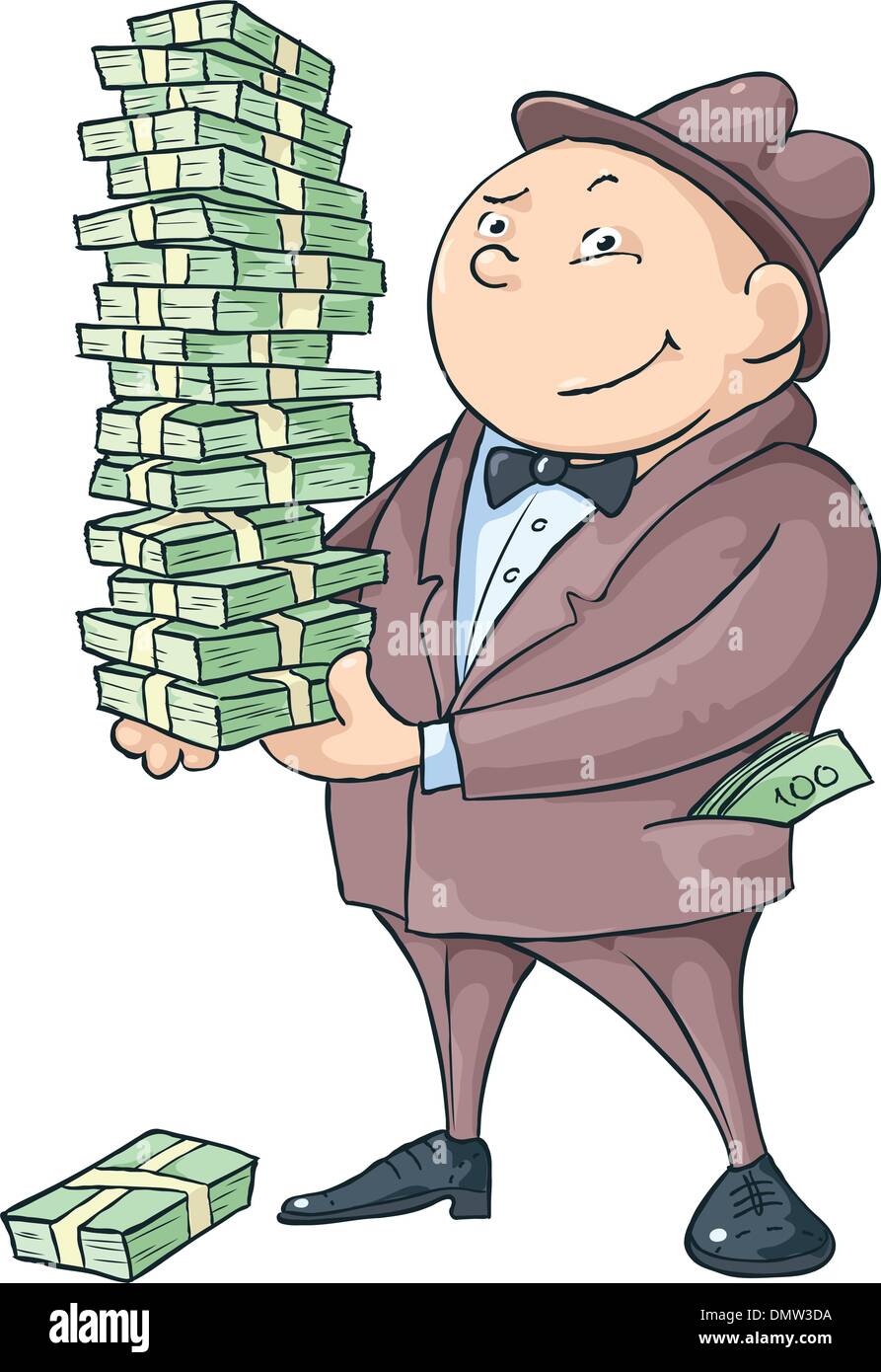 Rich man Stock Vector Images - Alamy