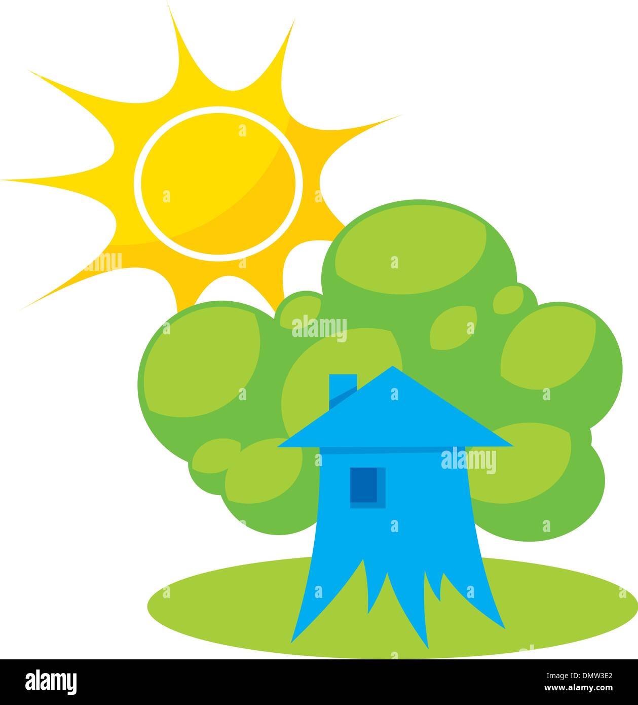 Sun home Stock Vector Images Alamy