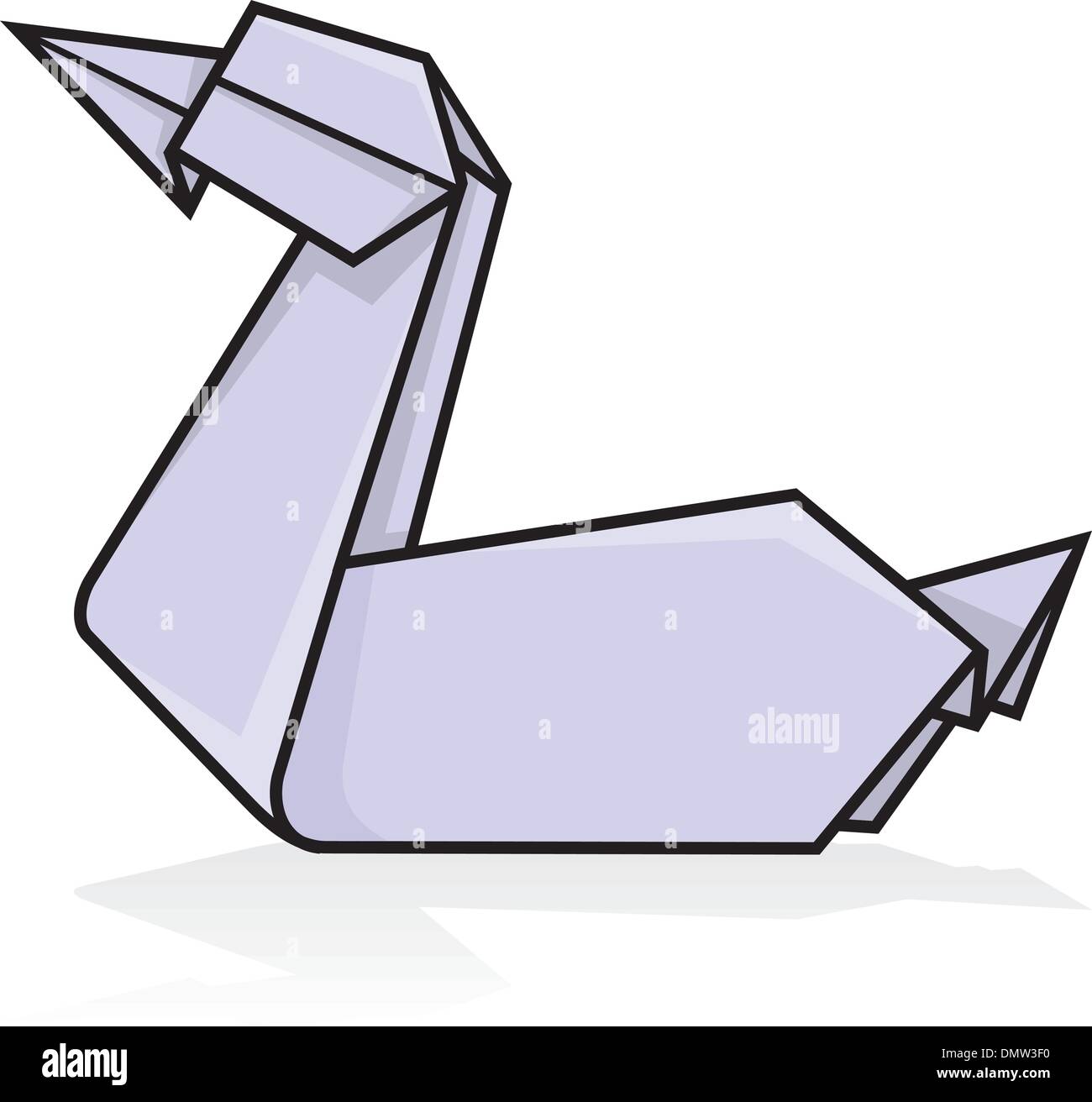 Origami Duck Stock Photo - Download Image Now - Origami, Bird