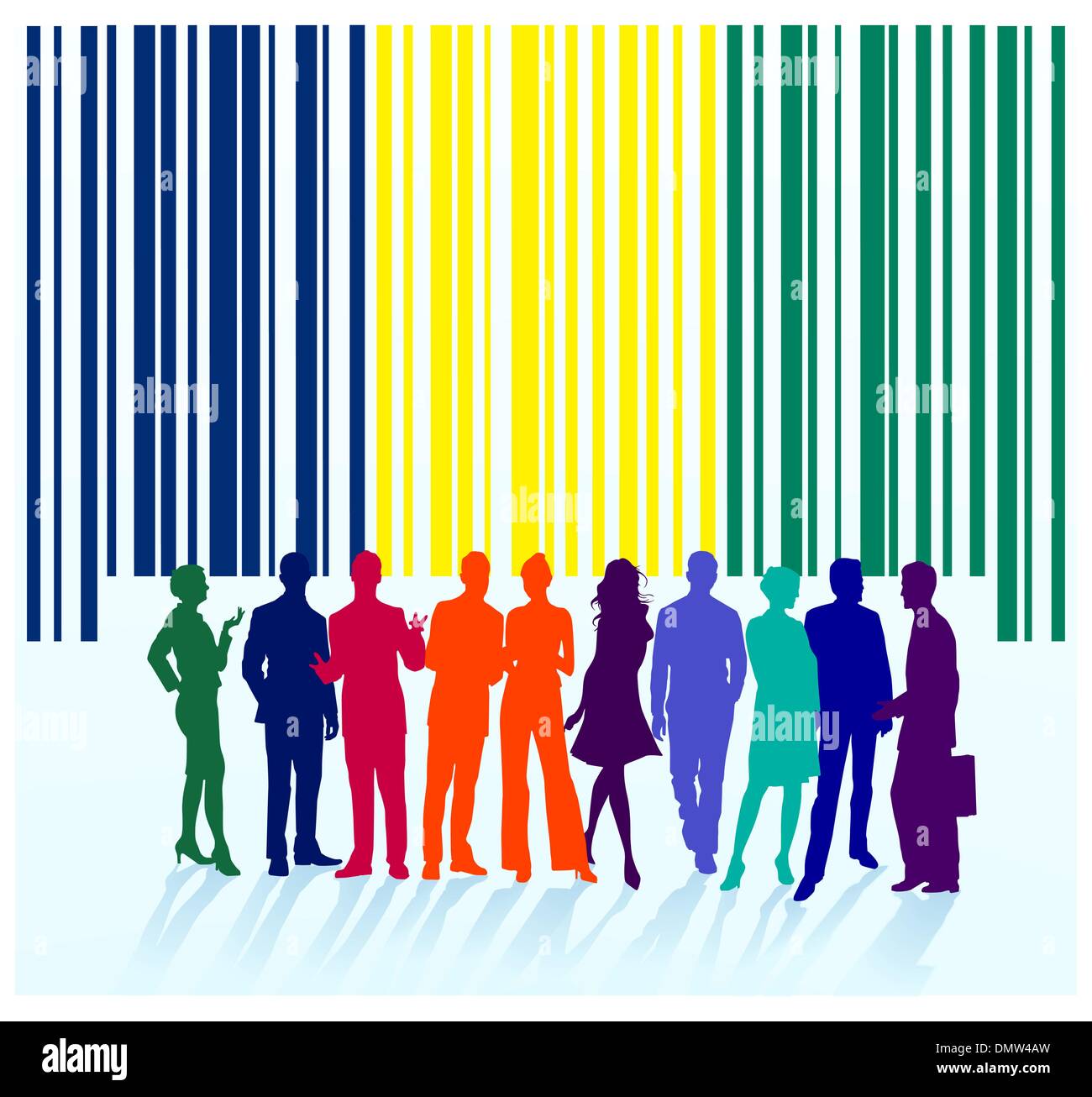 bar code label, group Stock Vector