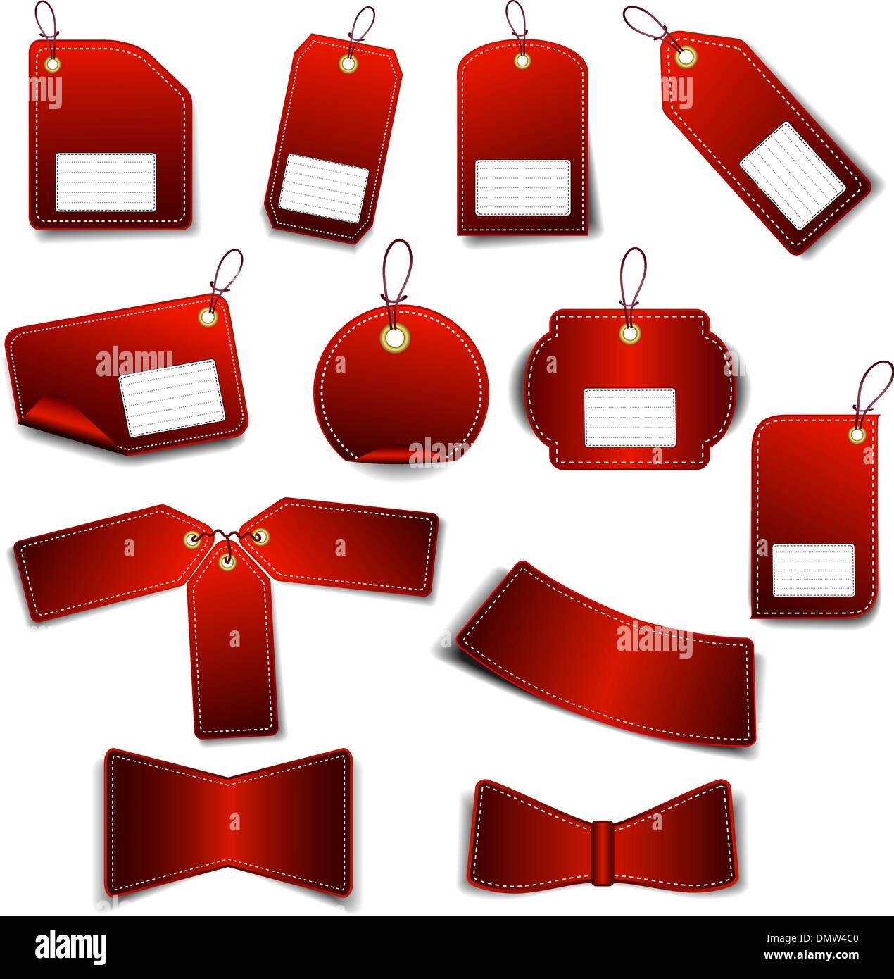 Set red stickers Stock Vector Image & Art Alamy