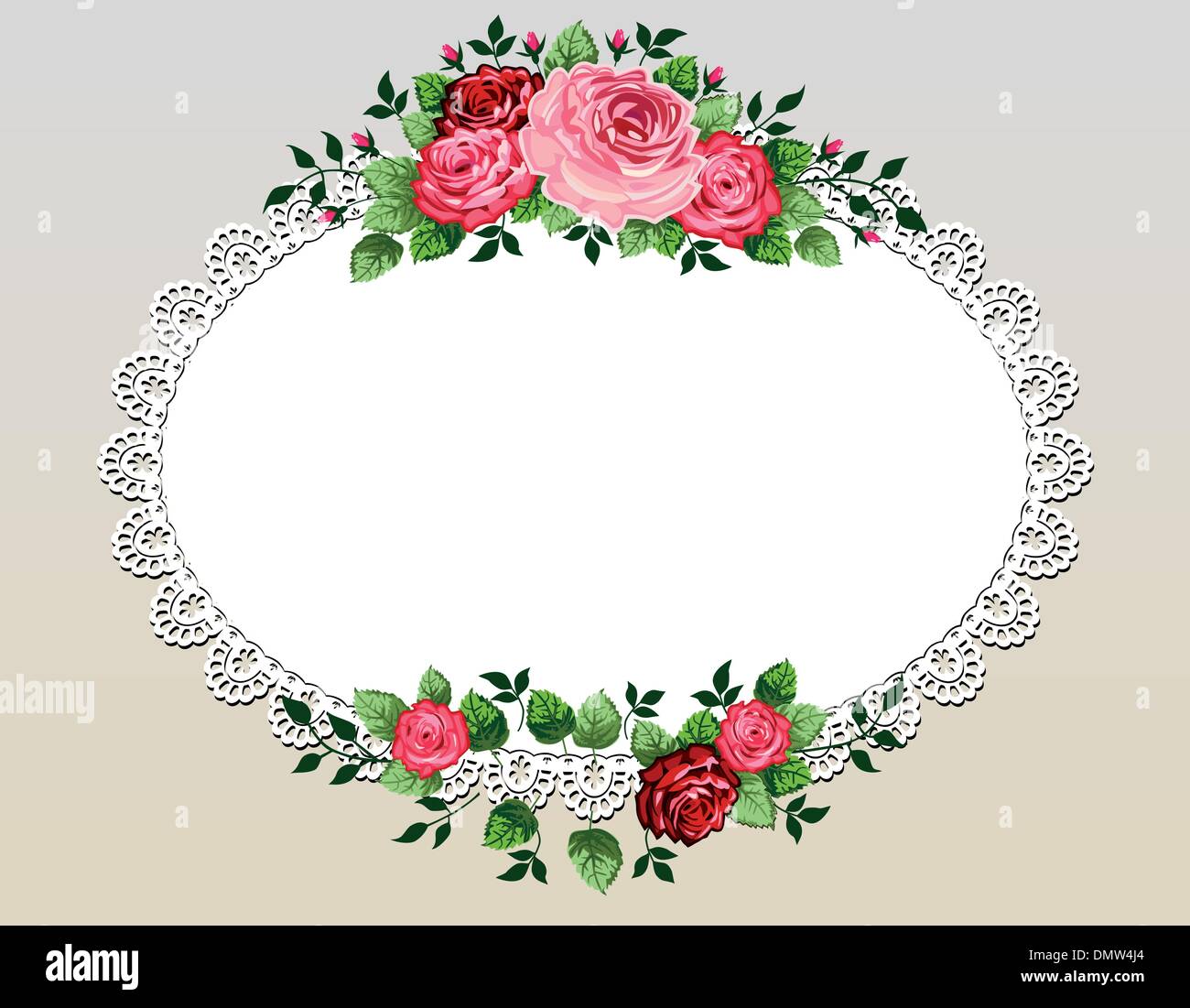 Vintage roses bouquet frame Stock Vector Image & Art - Alamy