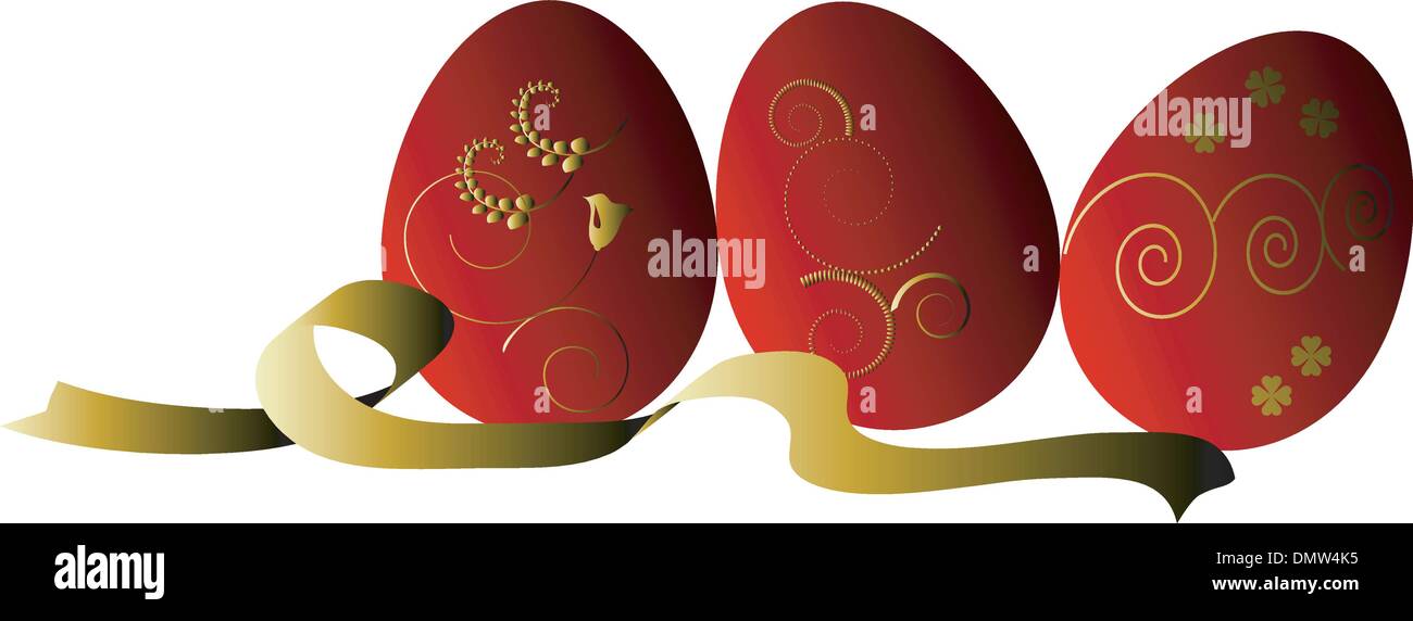 easter eggs with space for text Stock Vector Image & Art - Alamy