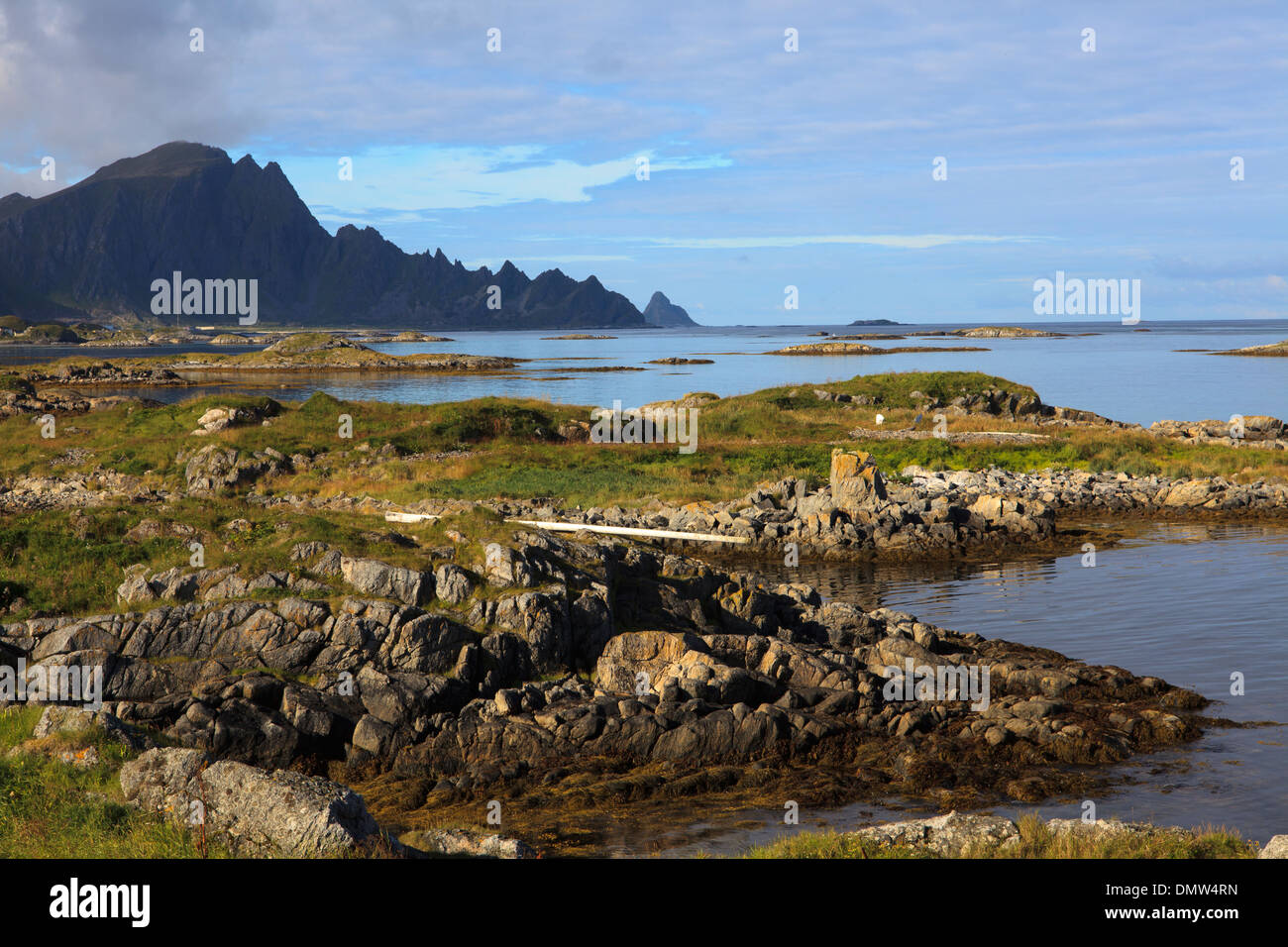 Coast landscape Andenes, Vesteralen, Vesterålen, Nordland, Norway ...