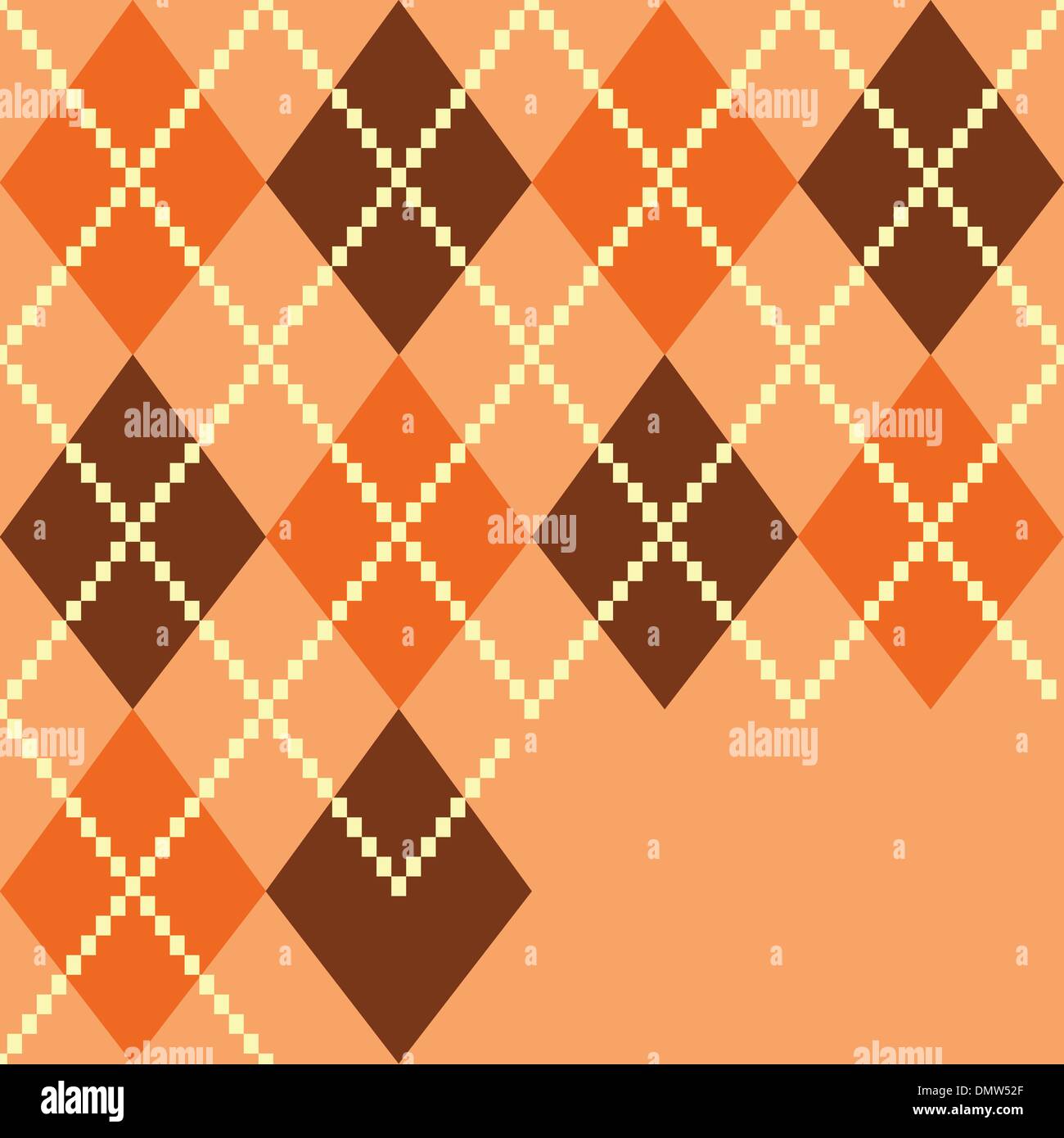 Retro colorful argile pattern or background - brown Stock Vector