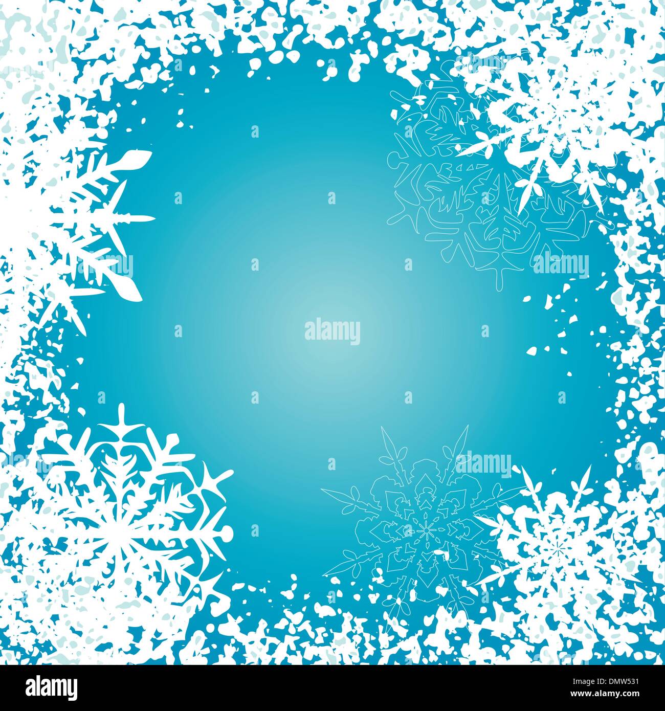 Winter background, snowflakes - vector illustration Stock Vector Image ...