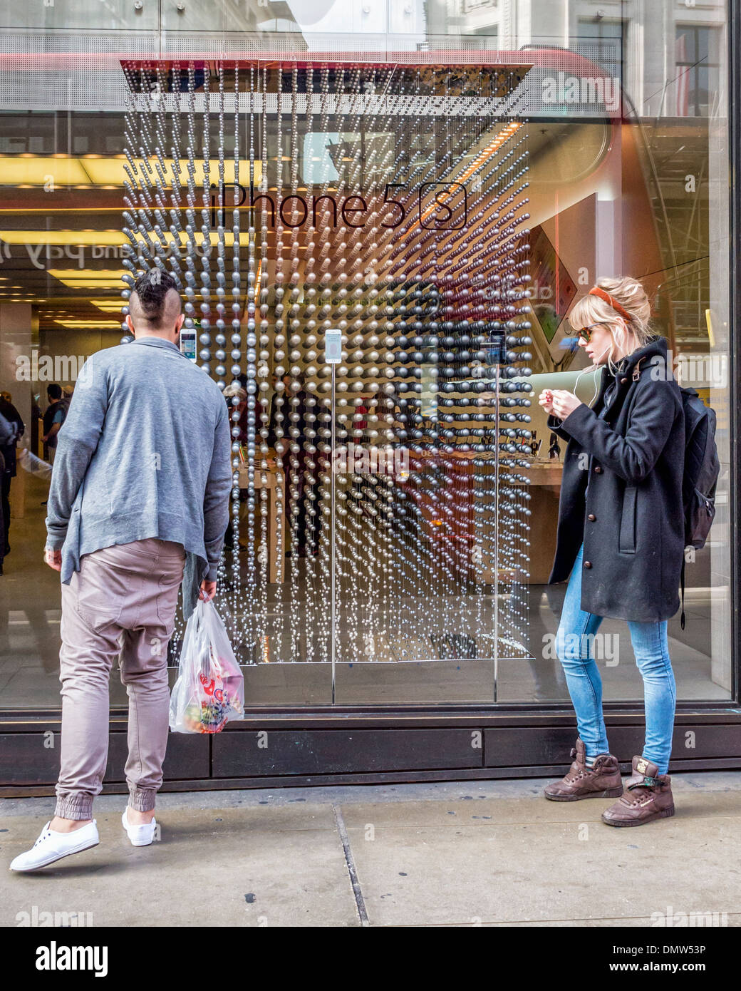 Apple Store sells computers Regent street.,London UK Stock Photo Alamy