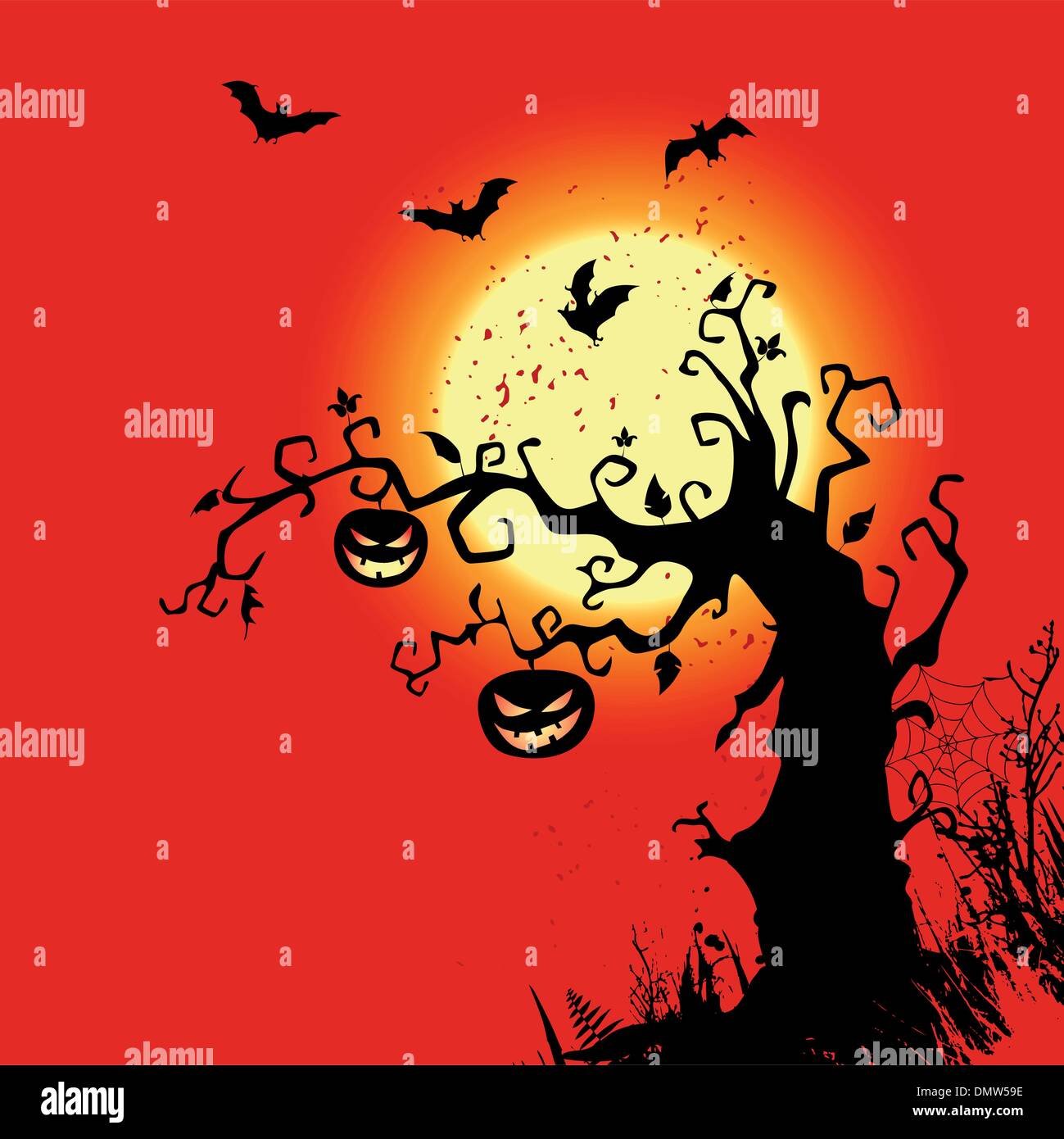 halloween background with place for your text Stock Vector Image & Art ...