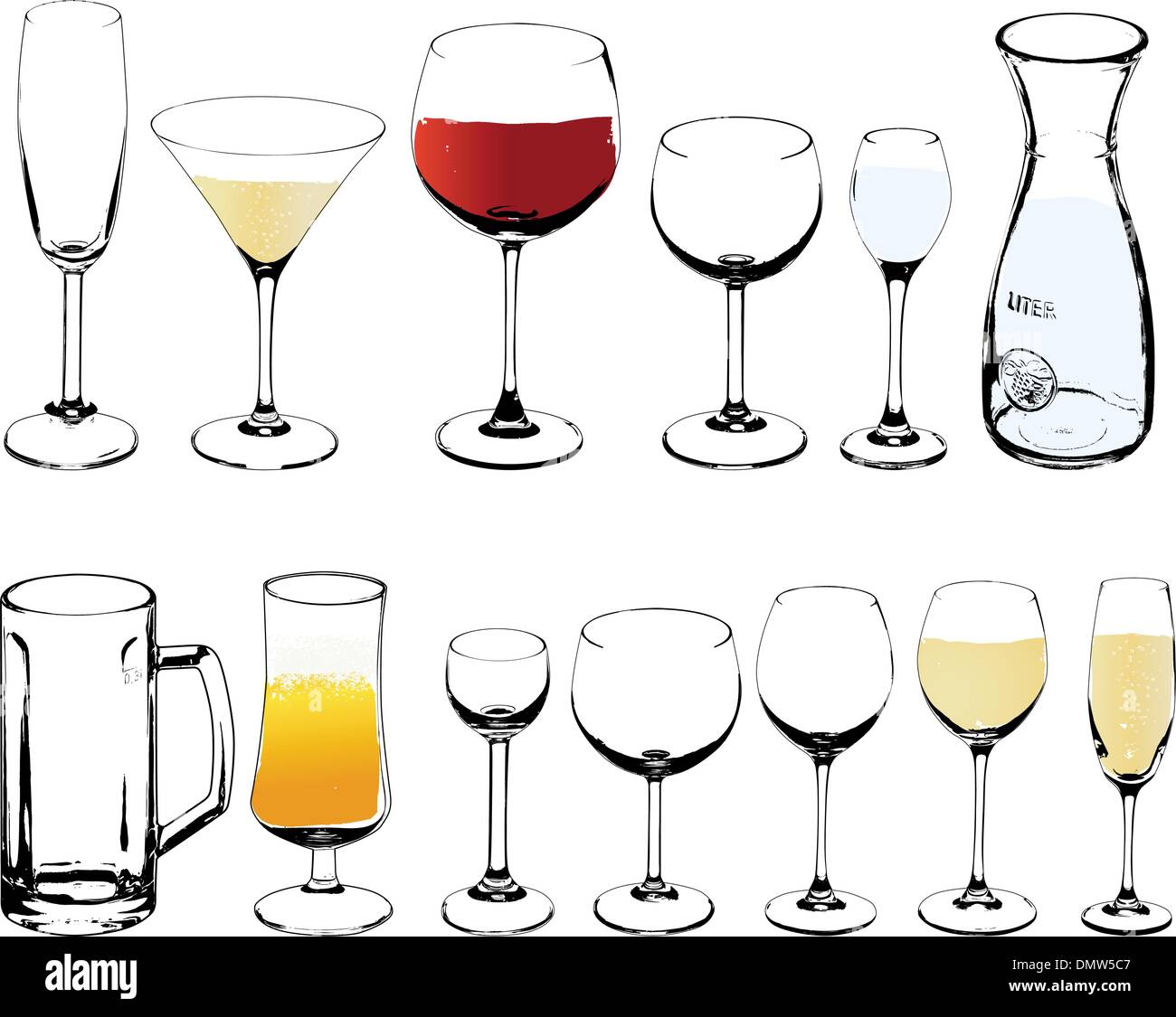 https://c8.alamy.com/comp/DMW5C7/vector-wine-and-cognac-glasses-DMW5C7.jpg