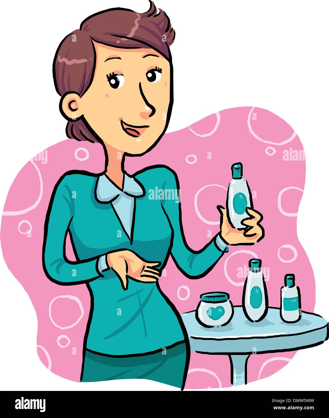 Sales Promotion Girl Stock Vector Image & Art - Alamy