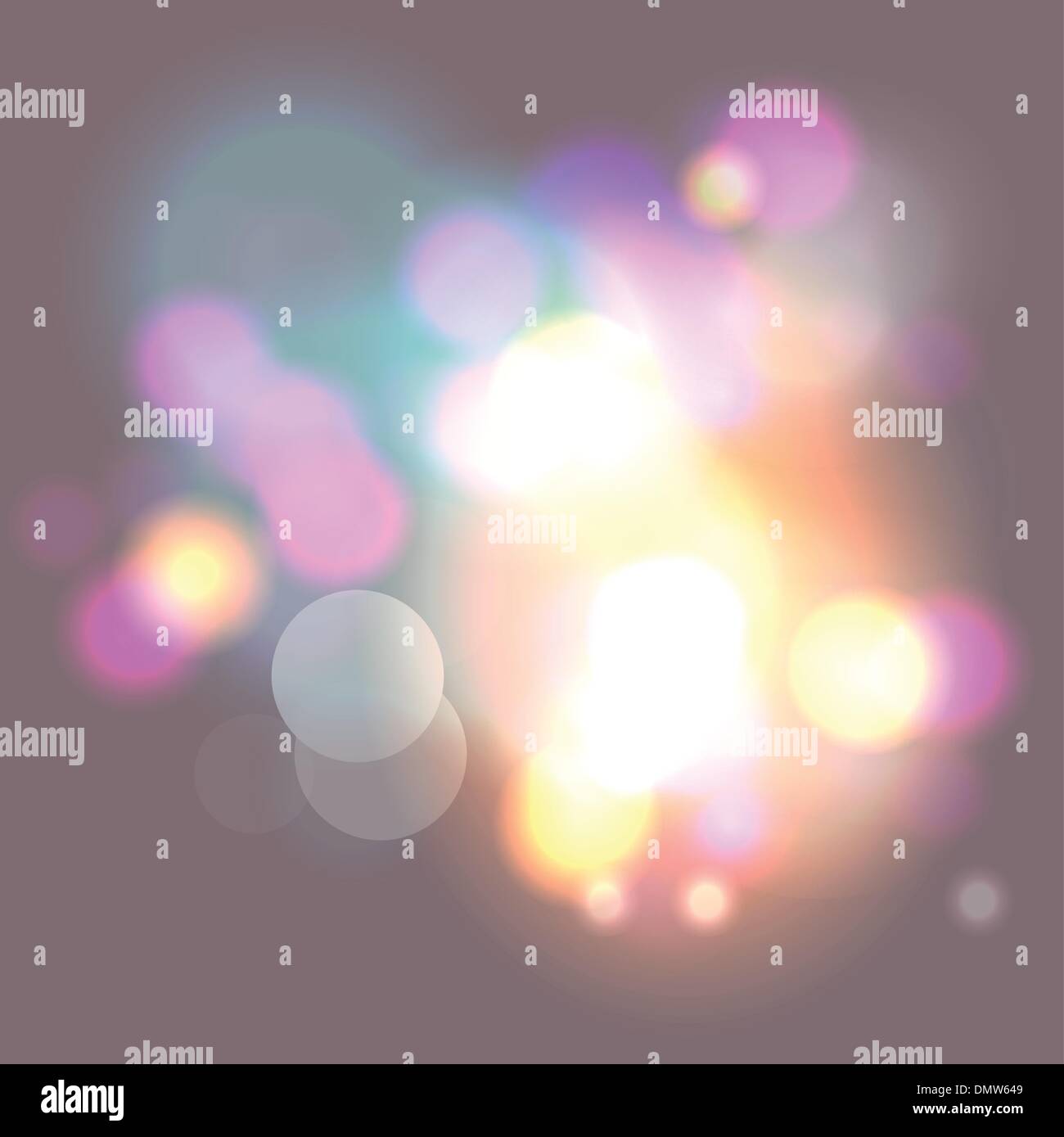 glittering colored lights on abstract background Stock Vector