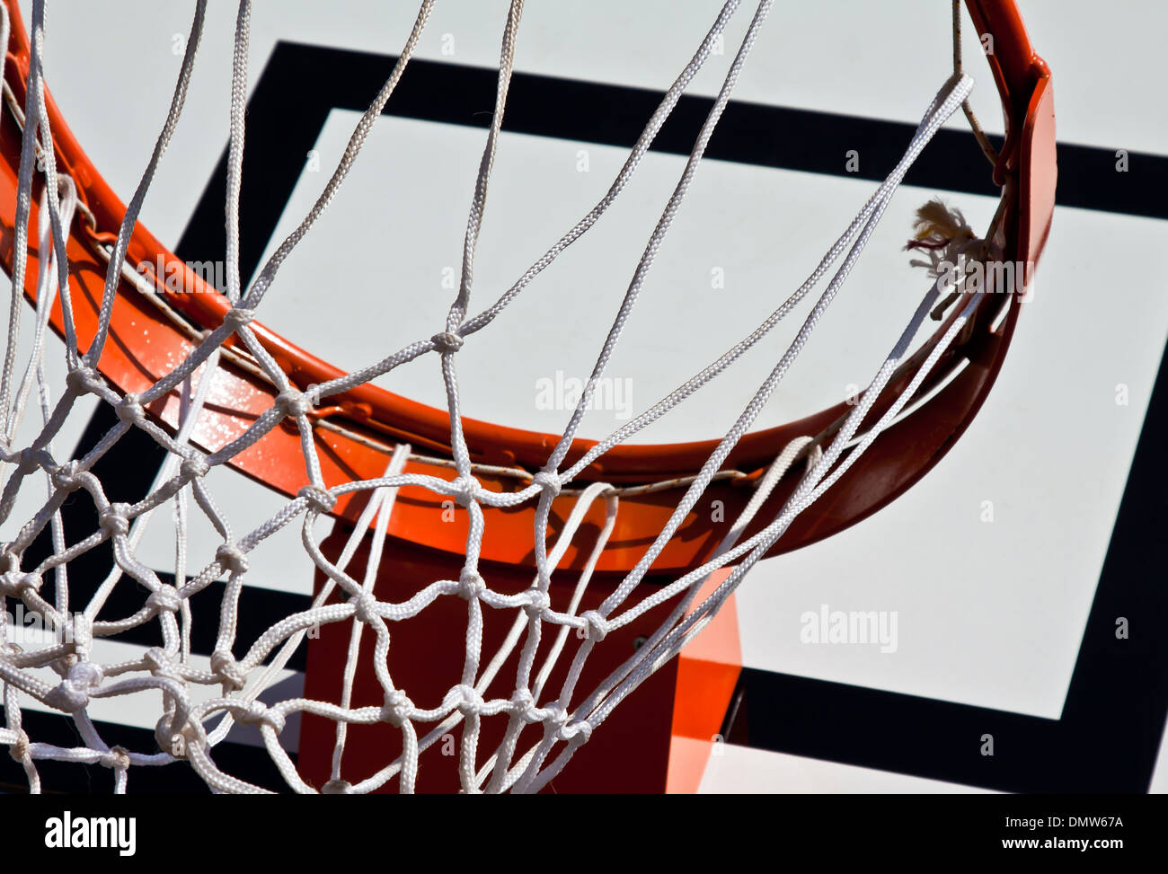 basketball rim and net placed outside Stock Photo Alamy