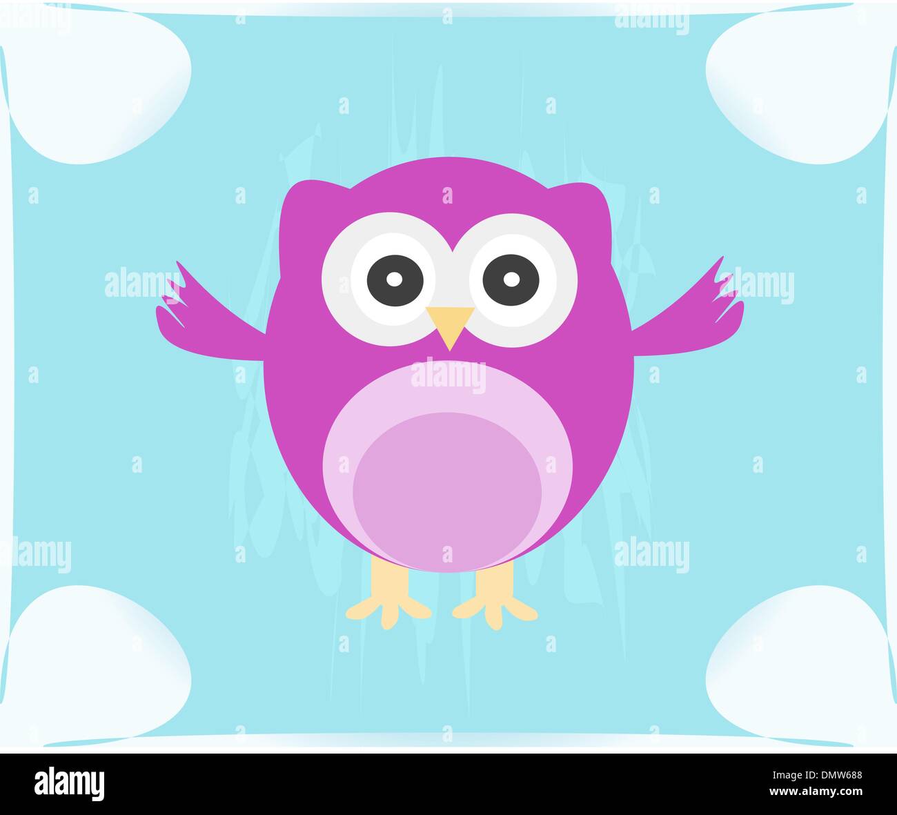 Cute Vector Owl invitation card Stock Vector Image & Art - Alamy