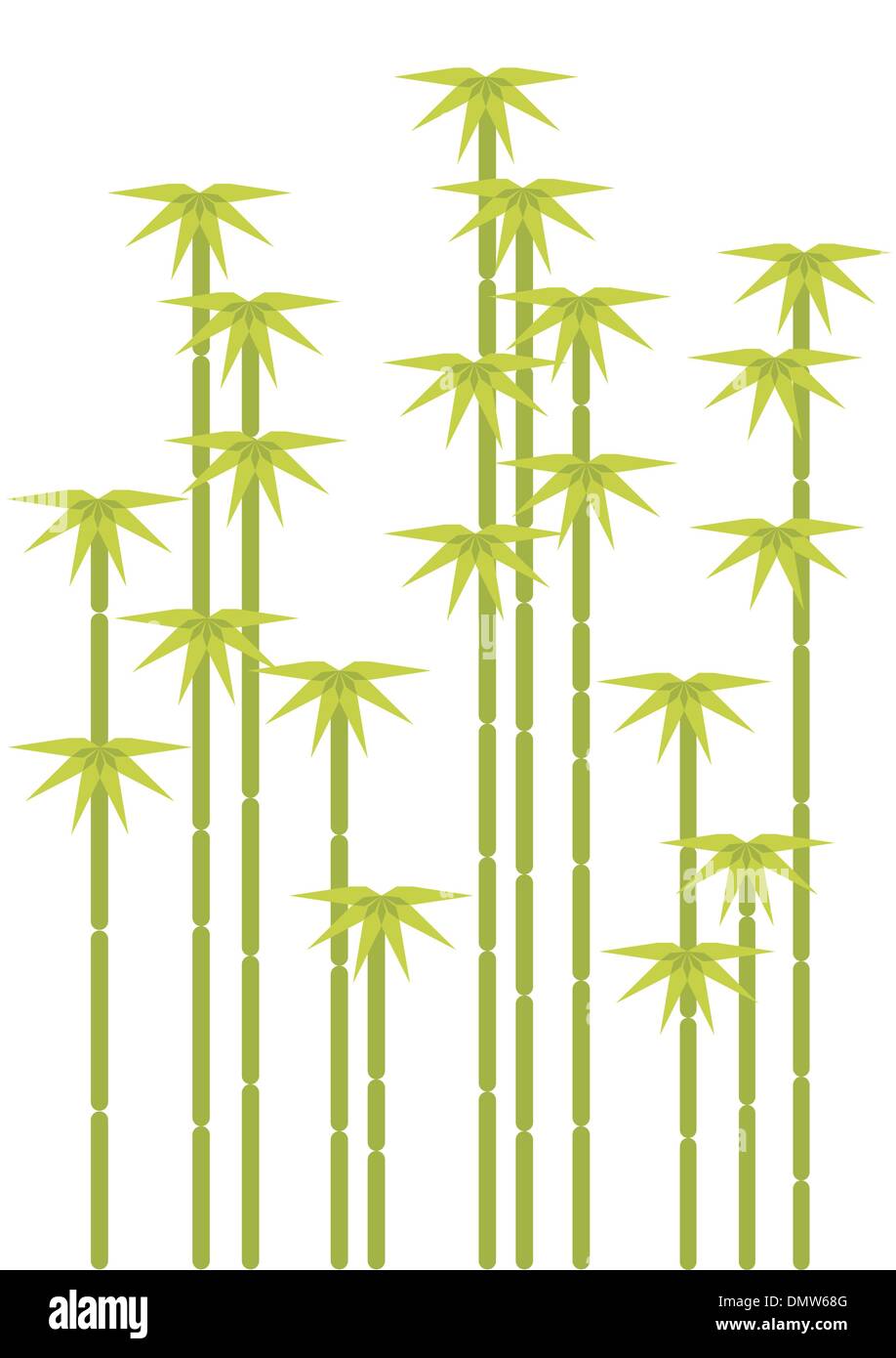 bamboo tree Stock Vector