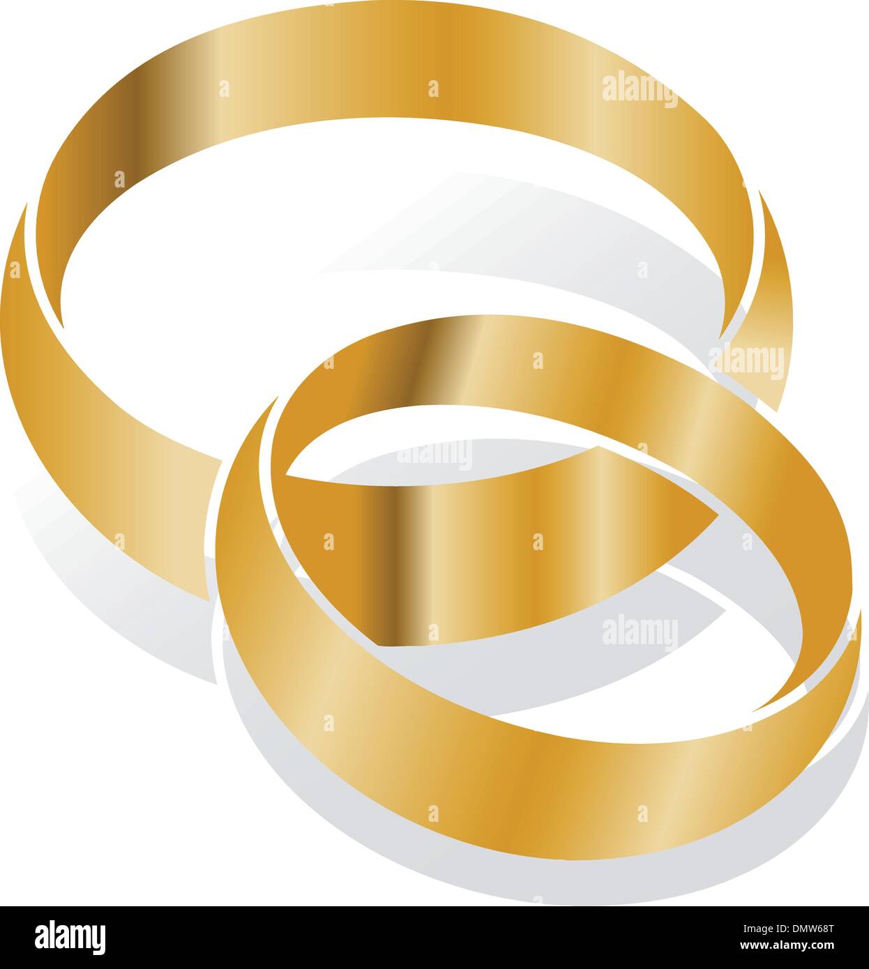 wedding rings, vector Stock Vector