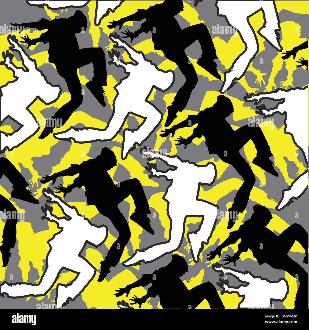 dancers silhouettes background Stock Vector Image &amp; Art - Alamy